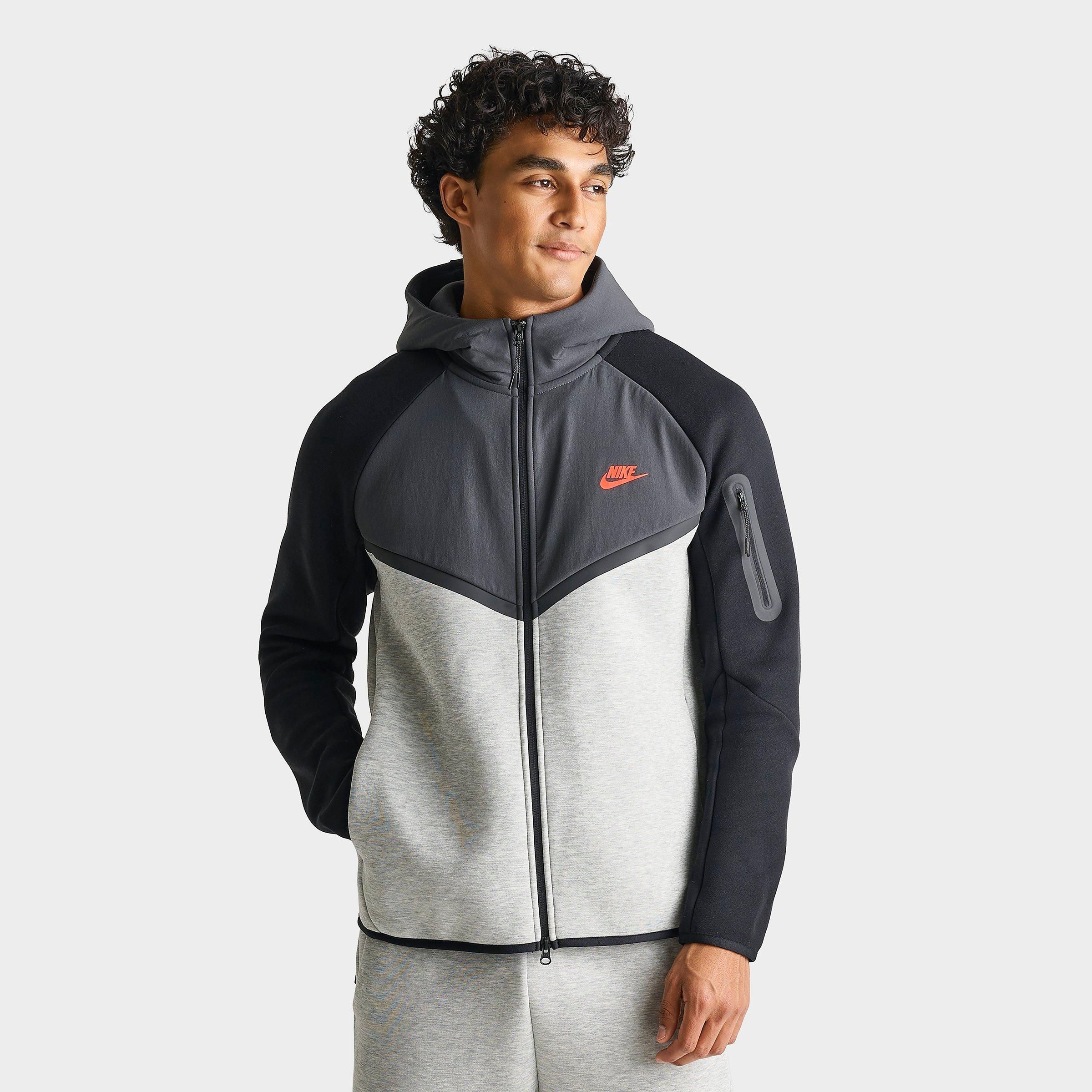 Nike Men's Tech Fleece Windrunner Full-Zip Jacket in Anthracite/Smoke Grey Size: XL