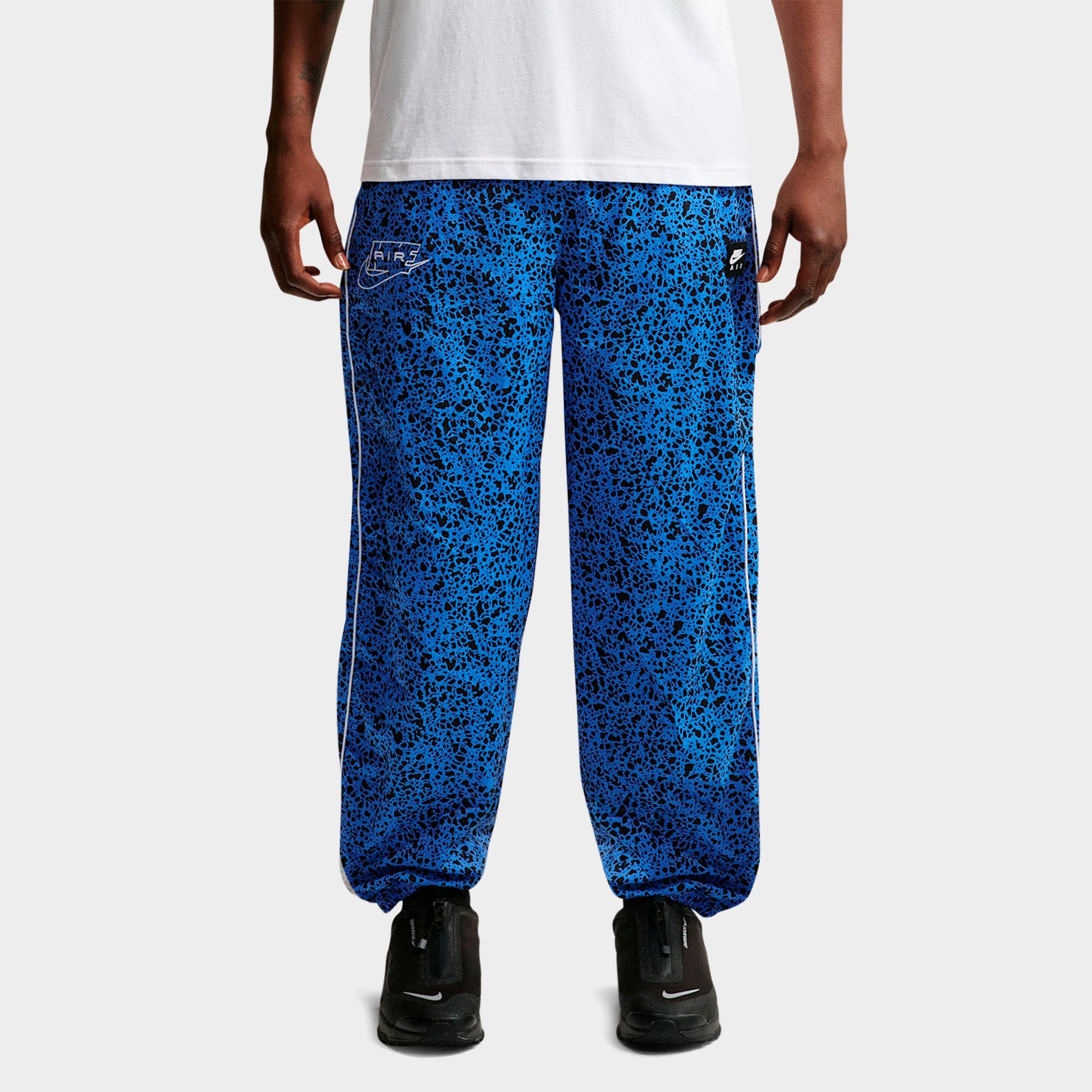 Nike Men's Air Safari Print Woven Pants in Blue Crystal Size: 2XL