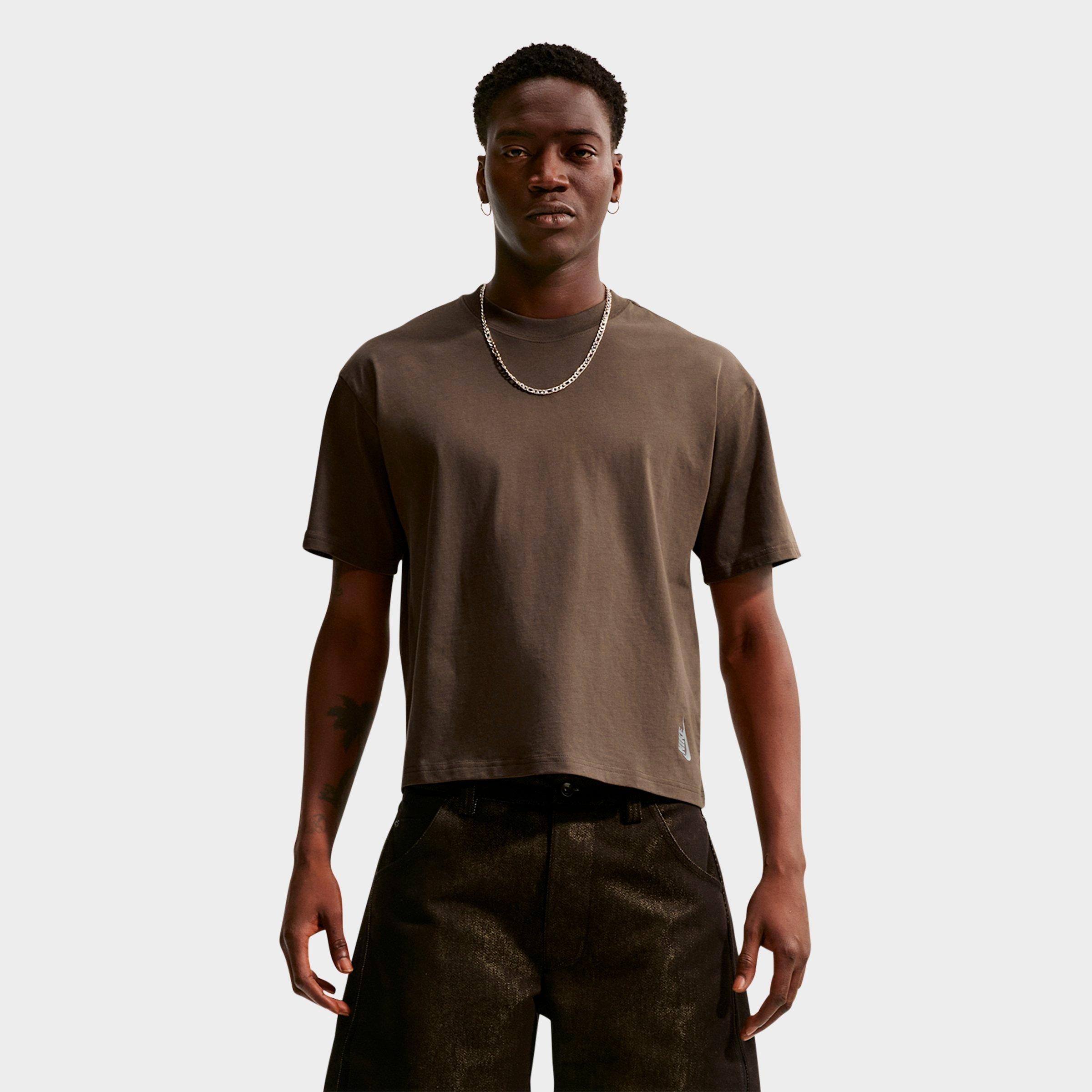 Nike Men's Sportswear Essential Boxy T-Shirt in Dark Hazel Size: 3XL