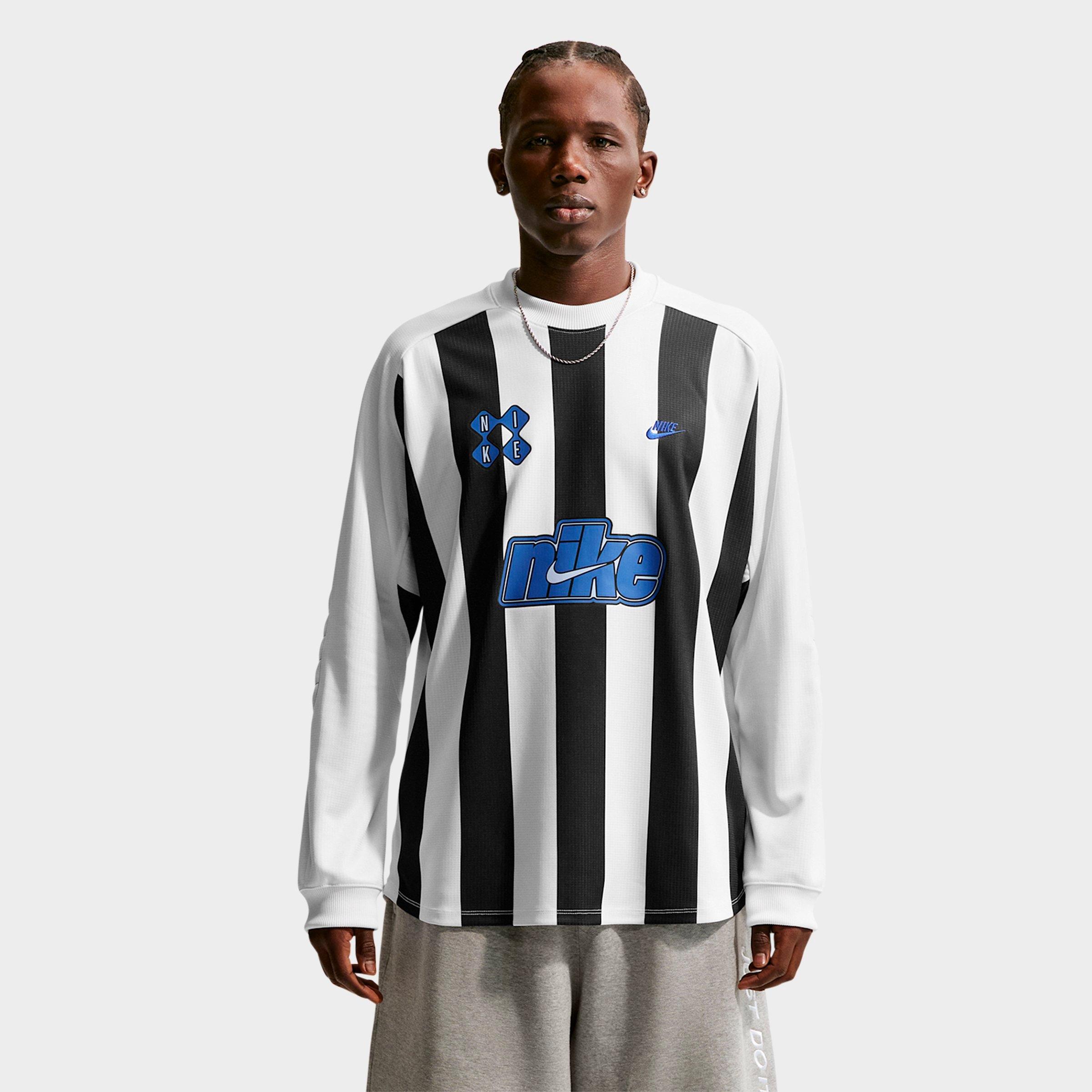 Nike Men's Sportswear Club Goalie Top in Black/White/Game Royal Size: Small