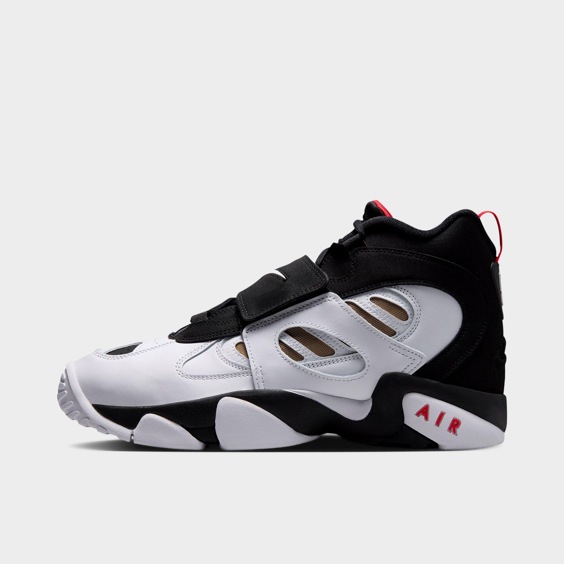 Nike Men's Air Diamond Turf 2 Casual Shoes in Black/Fire Red/Metallic Gold Size: 8.5
