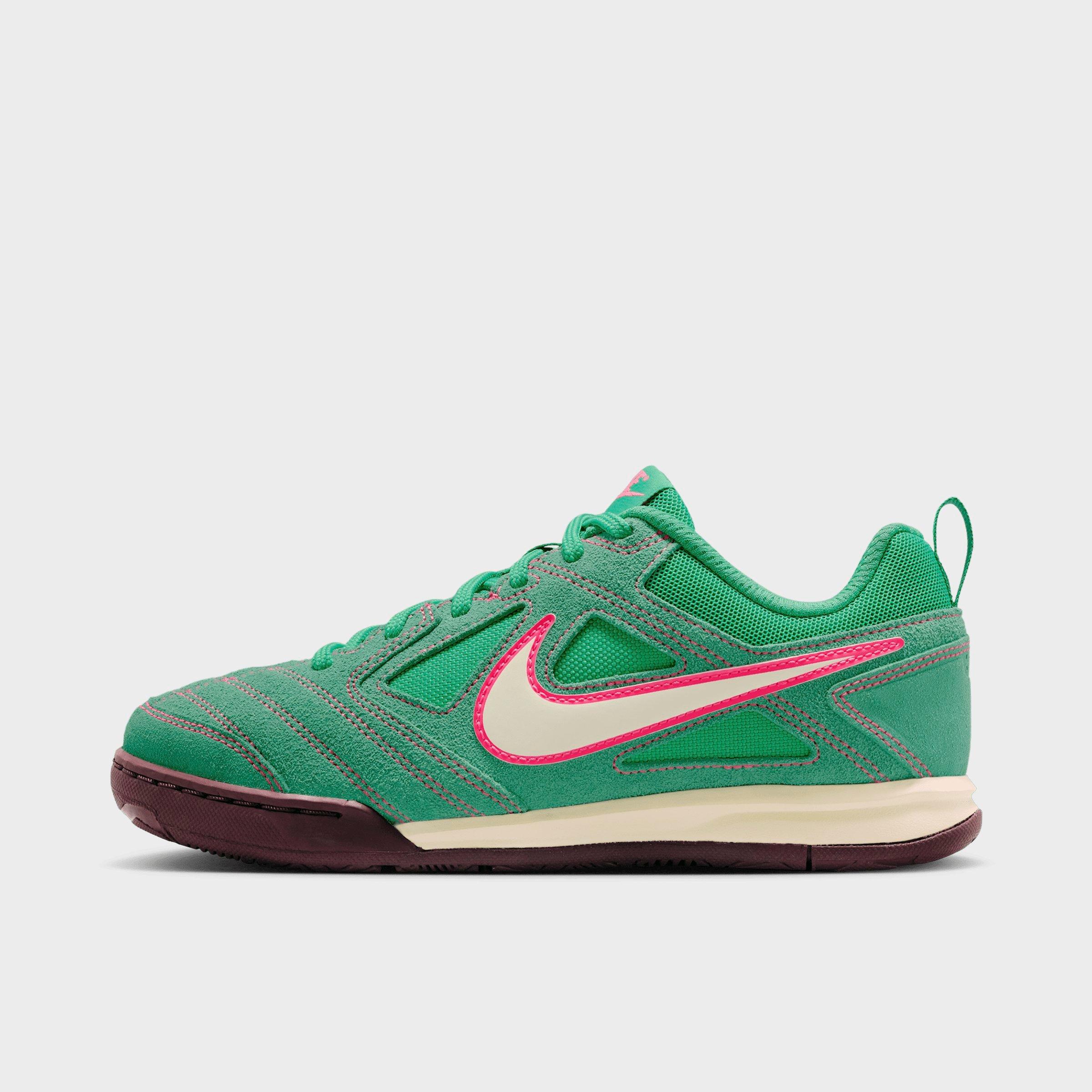 Nike Big Kids Gato Casual Shoes in Stadium Green/Hyper Pink/Burgundy Crush Size: 4.0