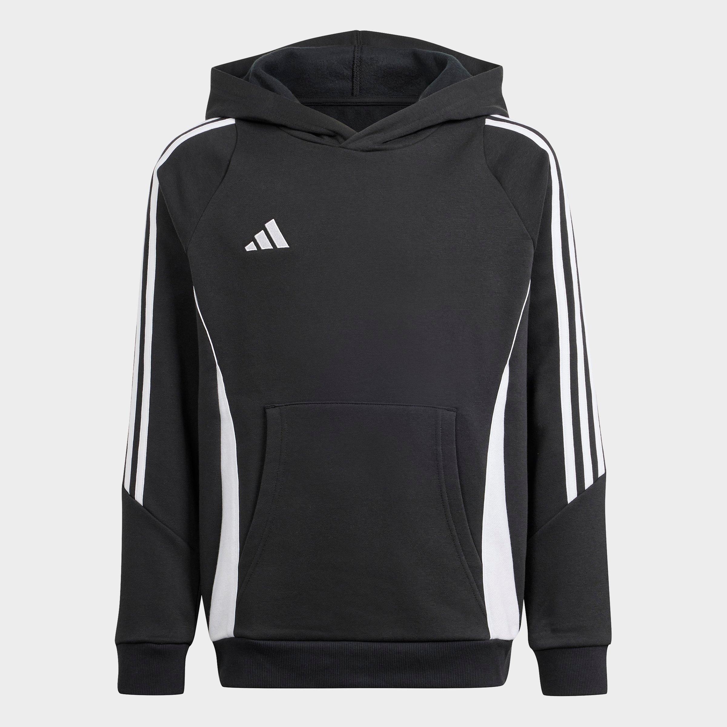 adidas Kids Tiro 24 Sweat Hoodie in Black/White Size: Medium
