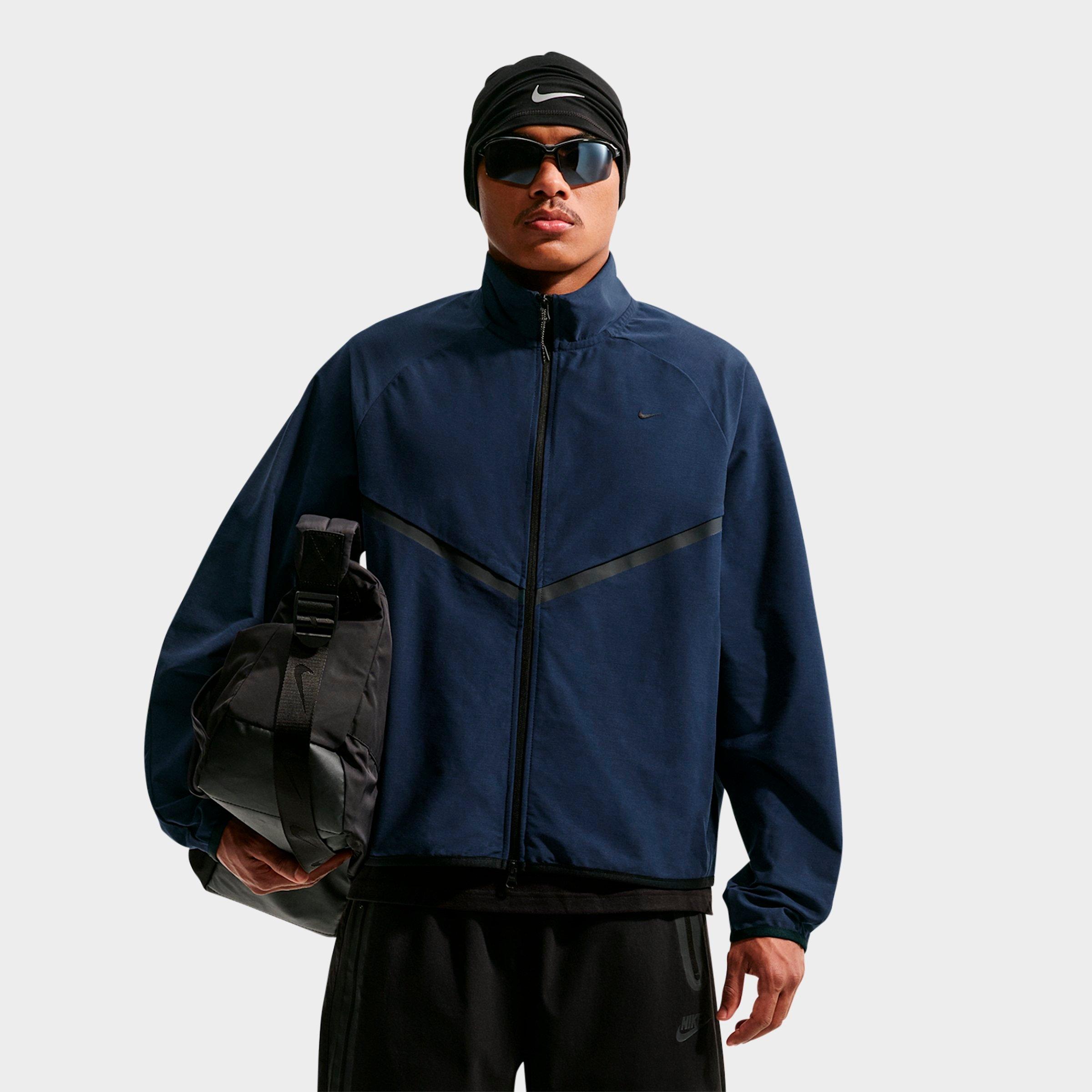 Nike Mens Sportswear Tech Dri-FIT Shori Knit Track Jacket in Obsidian/Black Size: Large