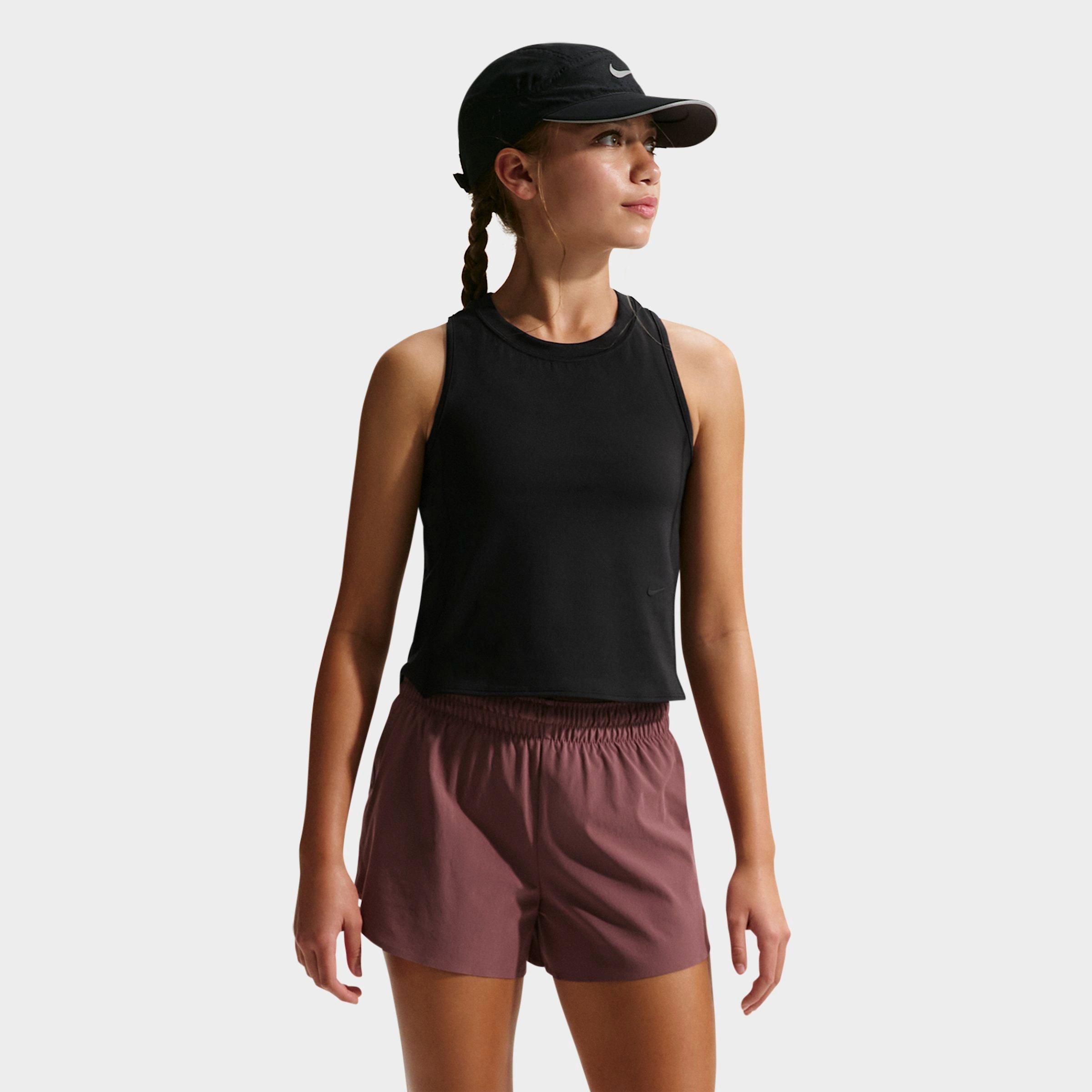 Nike Girls Big Kids MAVN Dri-FIT Tank Top in Black Size: Small