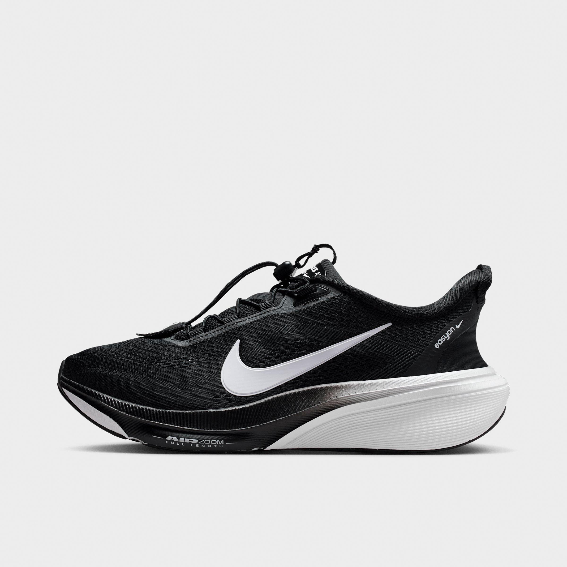 Nike Men's Pegasus 42 EasyOn Running Shoes in Black/Dark Smoke Grey/White Size: 6.5