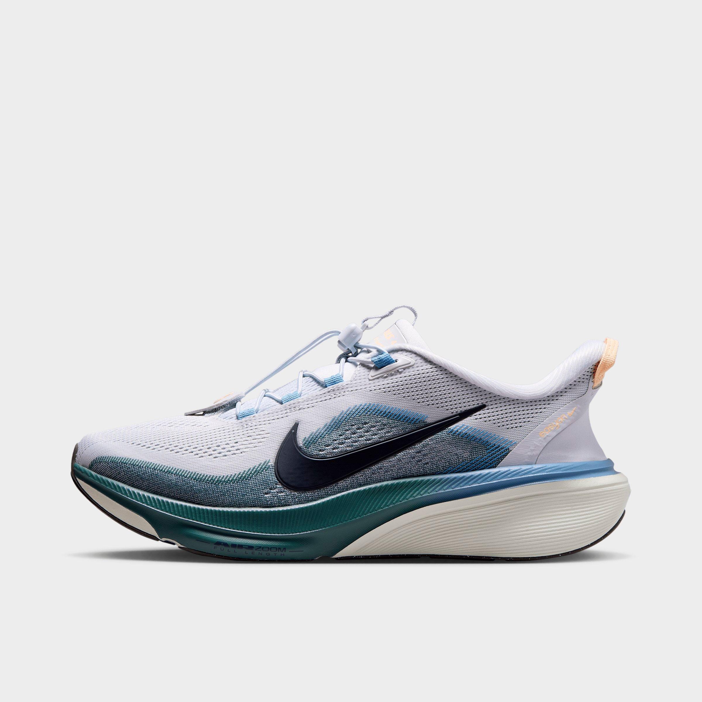 Nike Men's Pegasus 42 EasyOn Running Shoes in Pure Platinum/Mineral Slate/Work Blue Size: 8.0