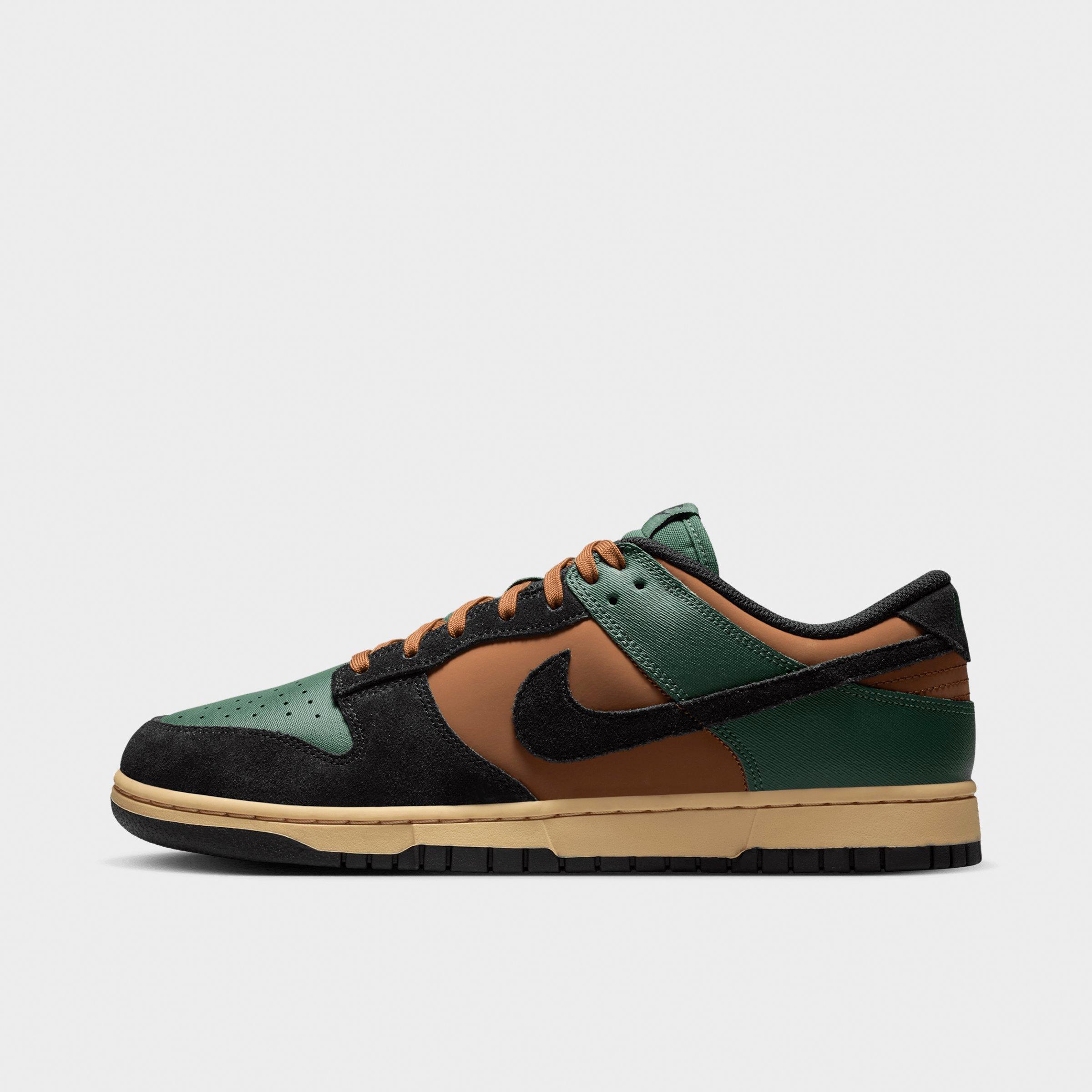 Nike Men's Dunk Low Retro Casual Shoes in Fir/Light British Tan/Sesame Size: 6.5