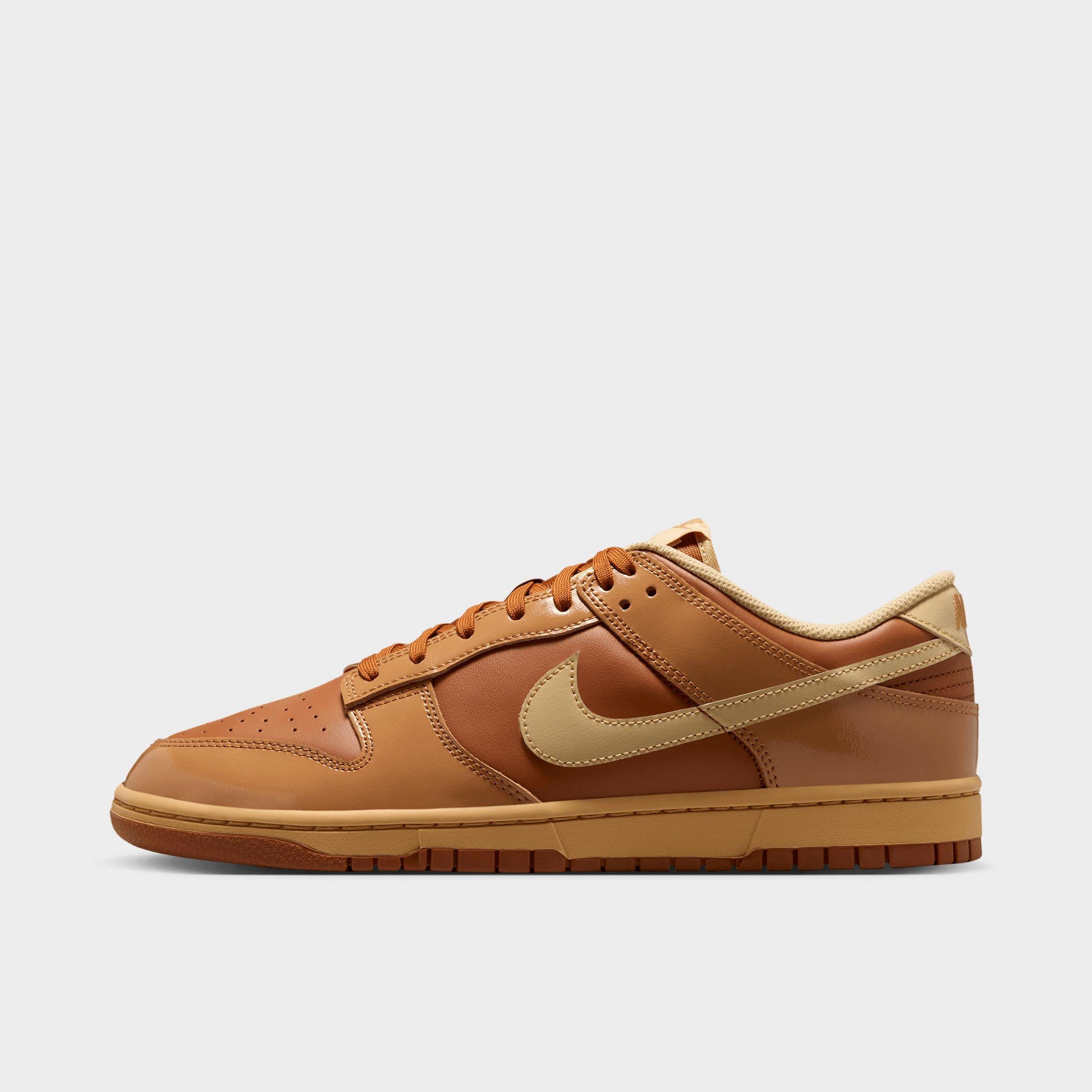 Nike Men's Dunk Low Retro Casual Shoes in Tawny/Flax/Twine Size: 7.0