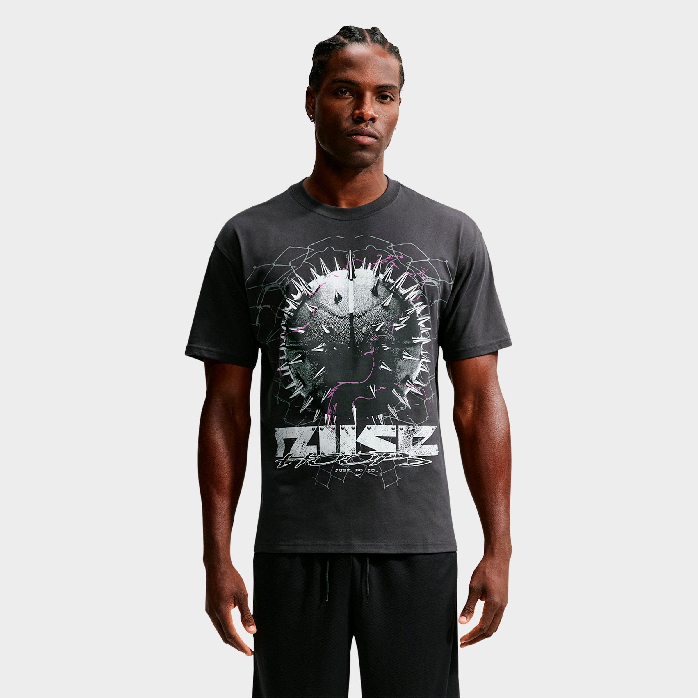 Nike Men's Spike Basketball T-Shirt in Off Noir Size: 2XL