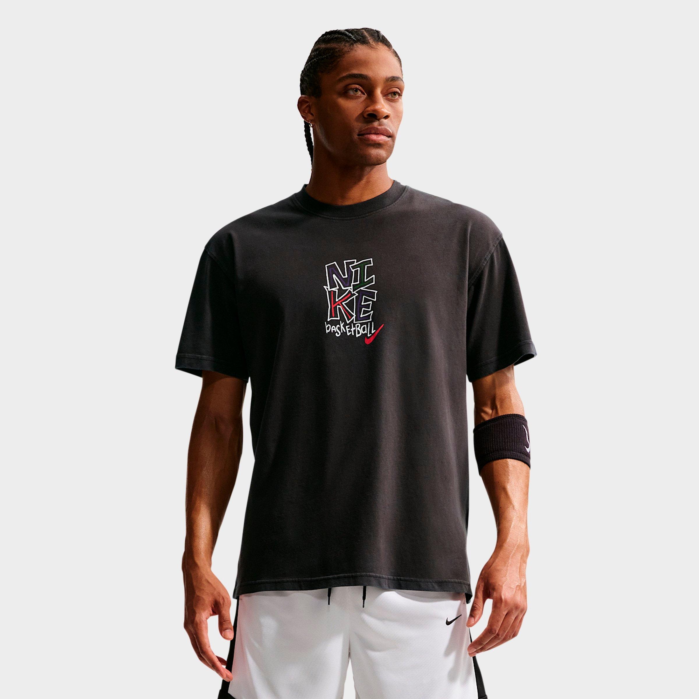 Nike Men's JDI Graphic Basketball T-Shirt in Off Noir Size: 4XL