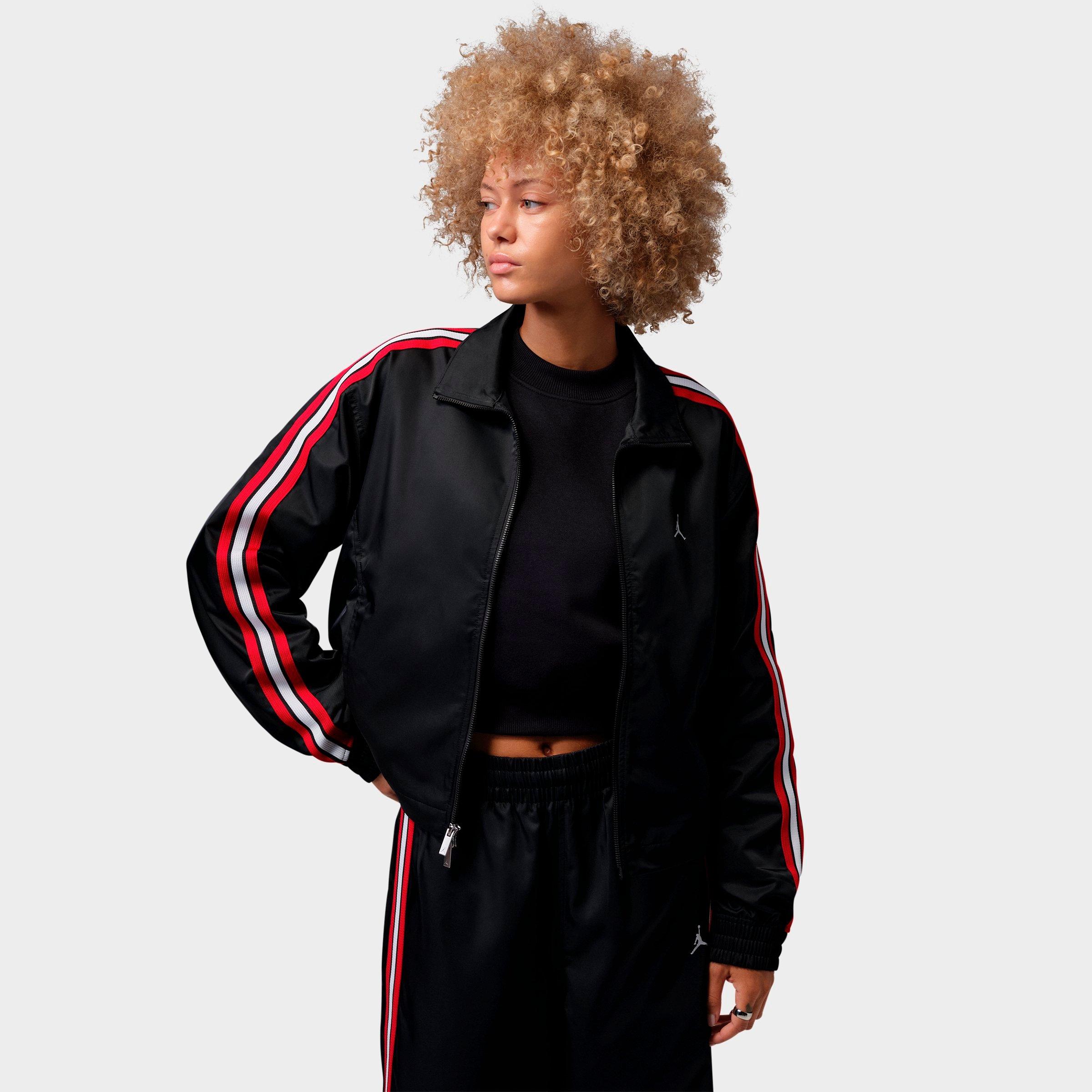 Jordan Women's Brooklyn Fleece Full-Zip Track Jacket in Black Size: Small