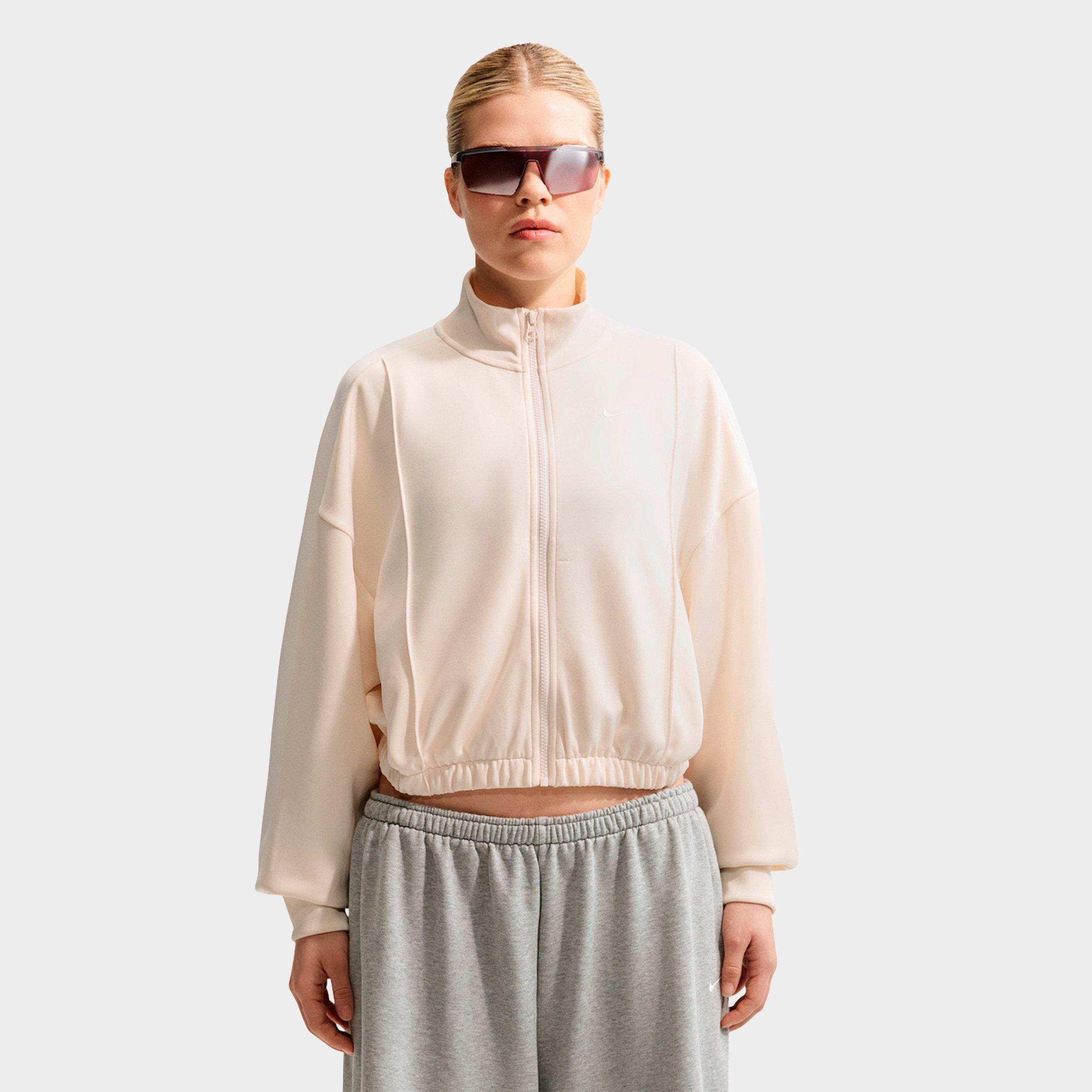 Nike Women's Sportswear Track Jacket in Chalk/Sail Size: Small