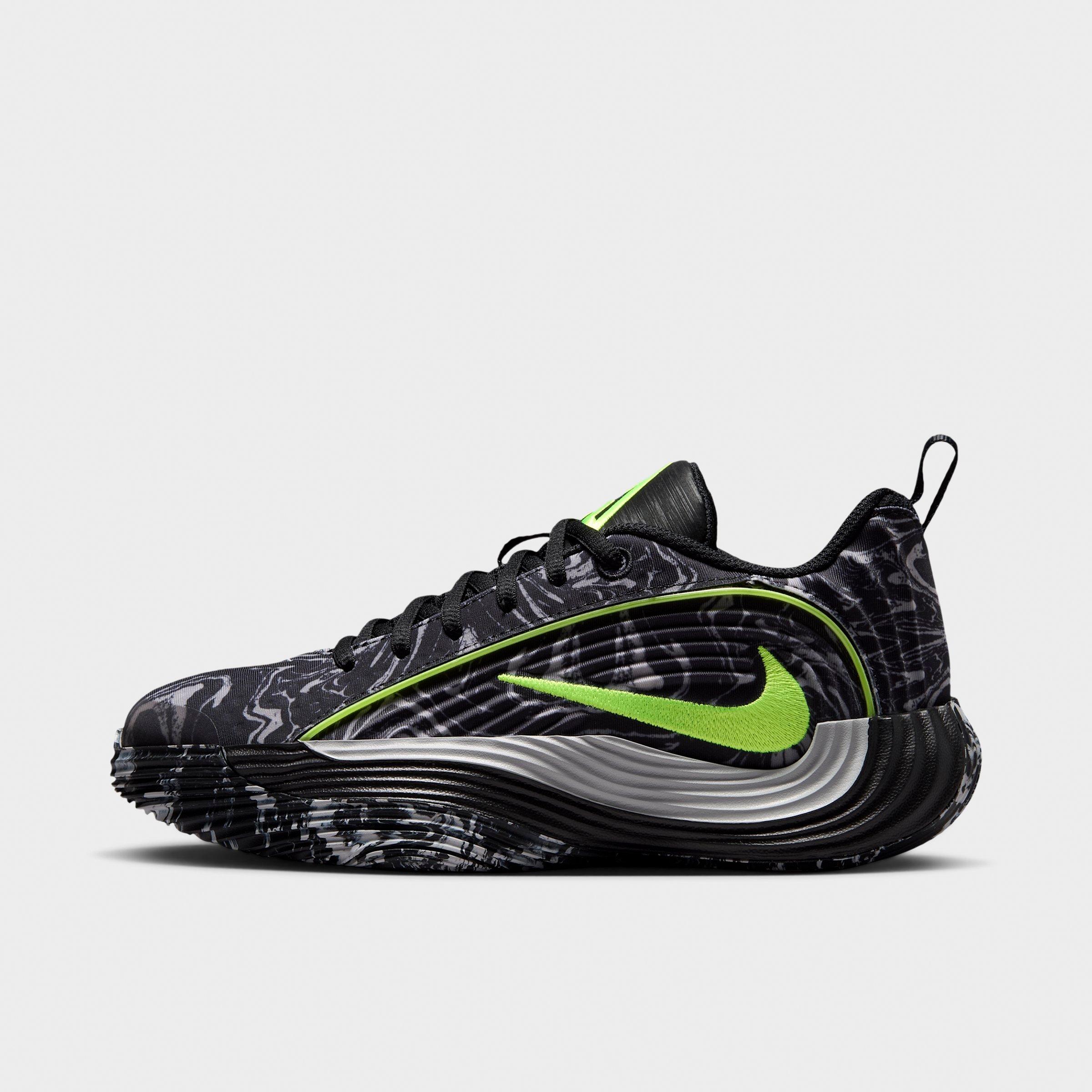 Nike Big Kids Giannis Immortality 5 Basketball Shoes in Black/Light Smoke Grey/Volt Size: 3.5