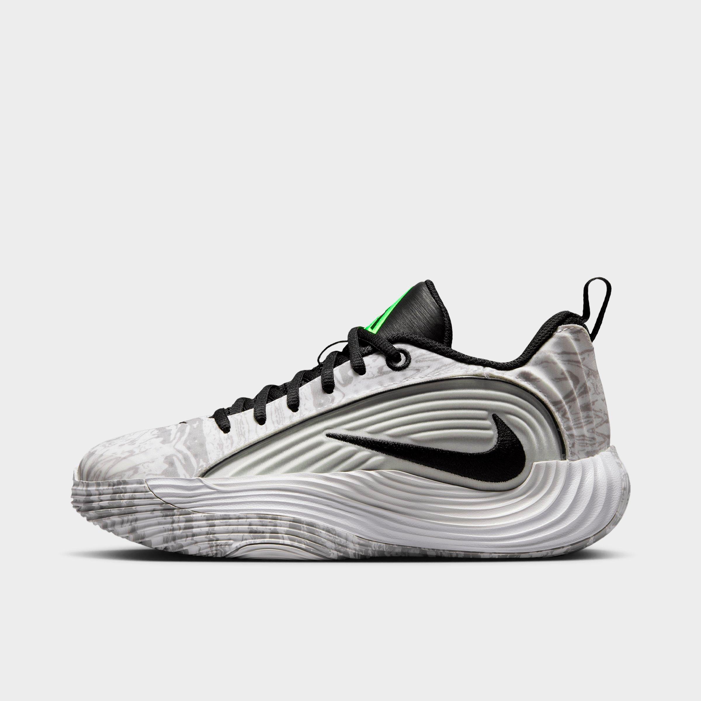 Nike Big Kids Giannis Immortality 5 Basketball Shoes in White/Off White/Light Smoke Grey Size: 4.5