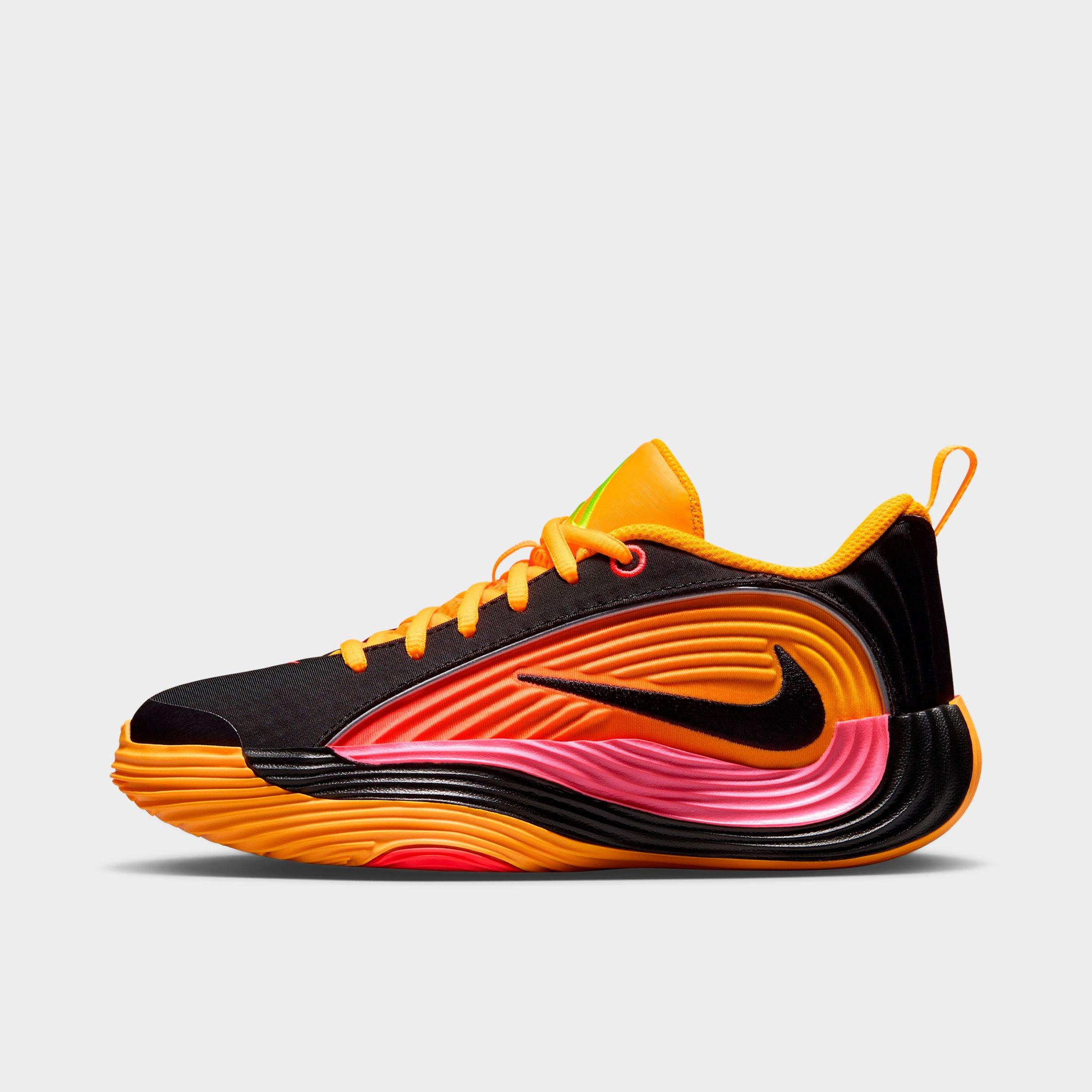 Nike Big Kids Giannis Immortality 5 Basketball Shoes in Laser Crimson/Laser Orange/Black Size: 5.5