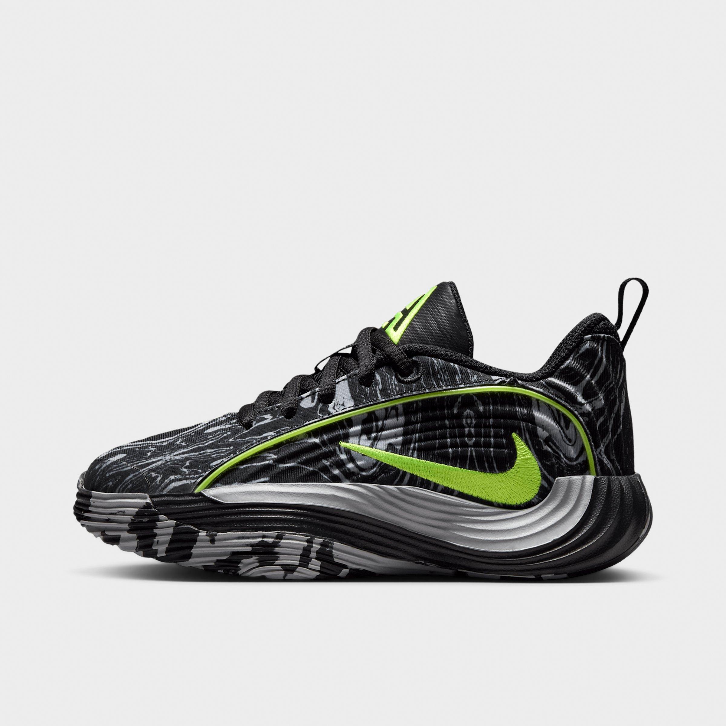Nike Little Kids Giannis Immortality 5 Basketball Shoes in Black/Light Smoke Grey/Volt Size: 13.0
