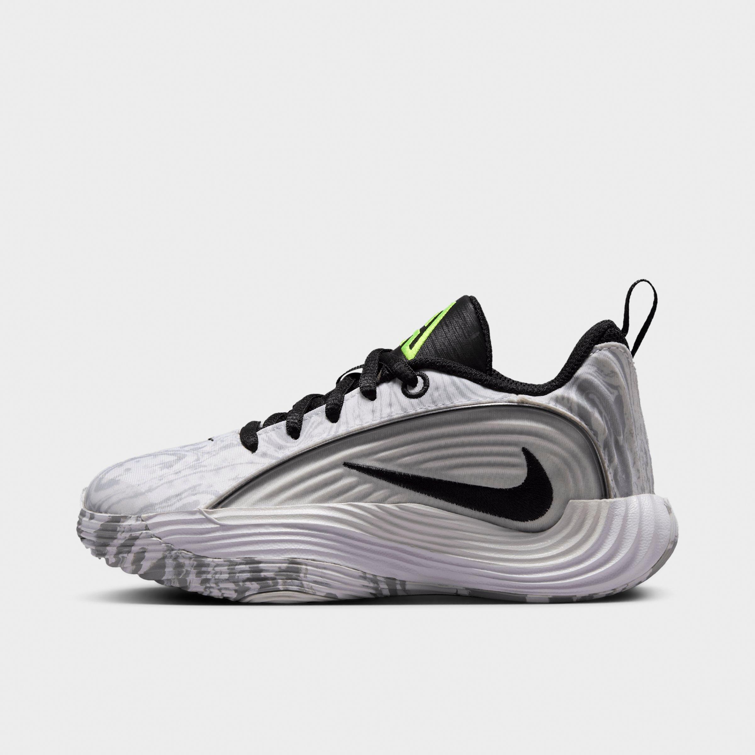 Nike Little Kids Giannis Immortality 5 Basketball Shoes in White/Off White/Light Smoke Grey Size: 1.0