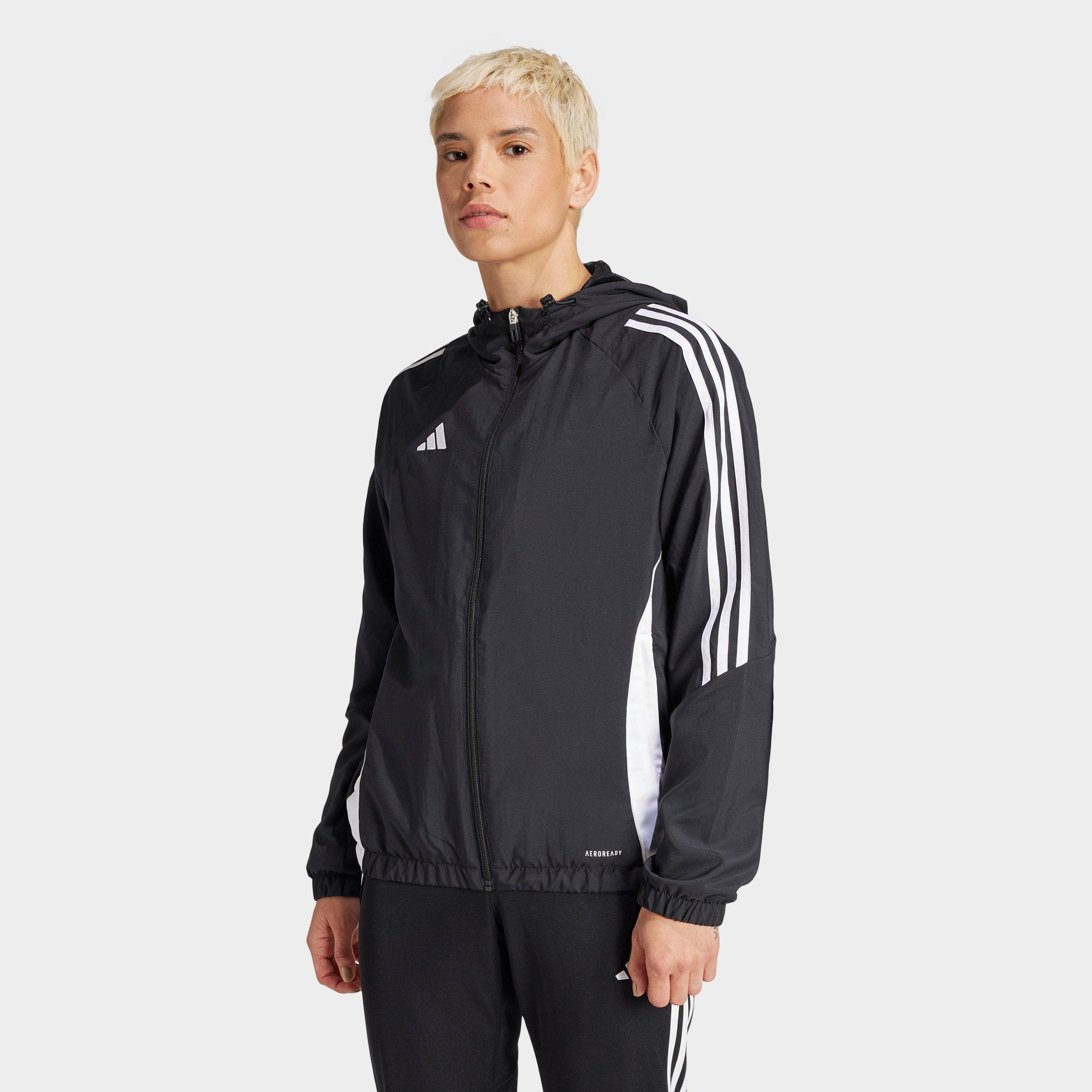 adidas Women's Tiro 24 Windbreaker Jacket in Black/White Size: XS