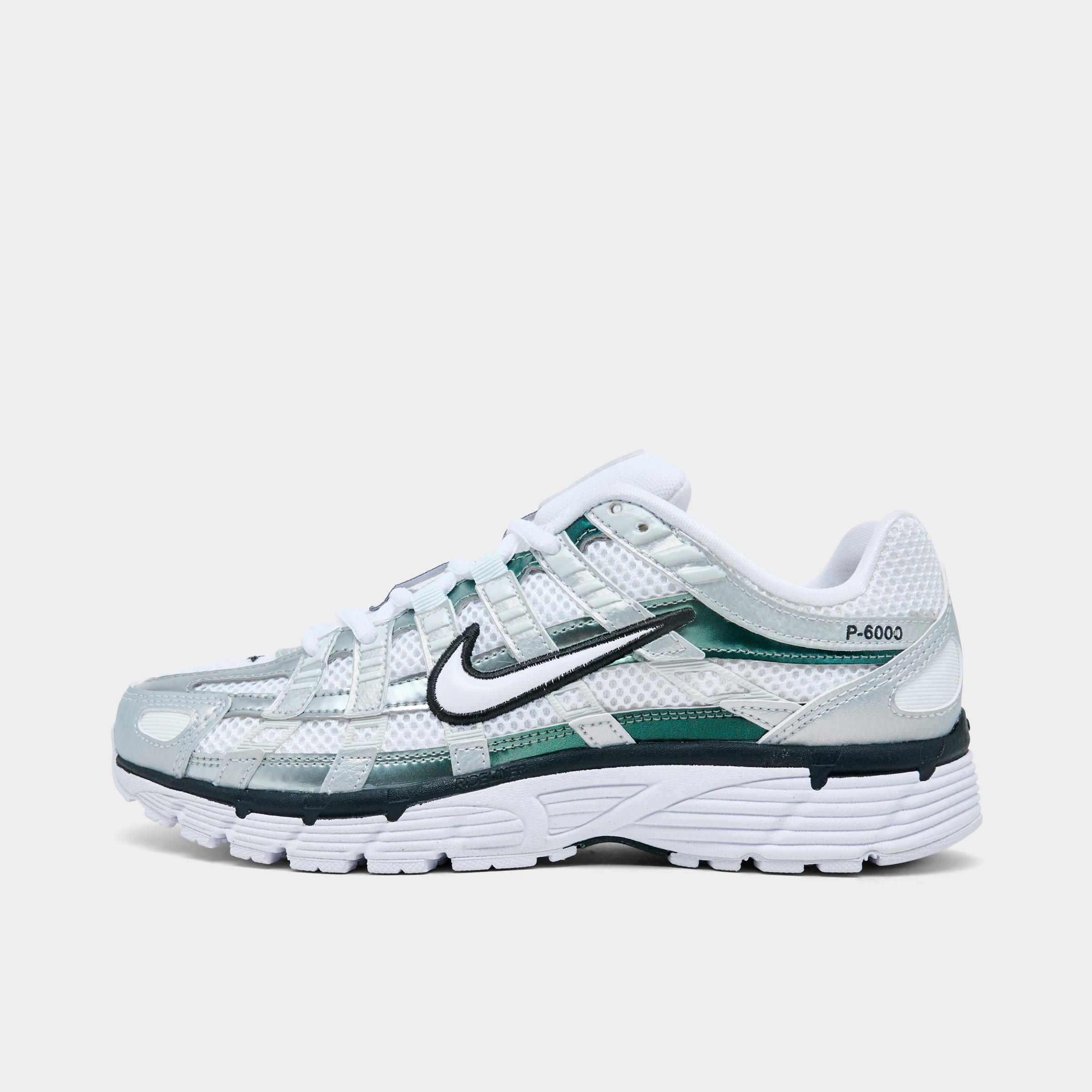 Nike Women's P-6000 Casual Shoes in White/Off White/Dark Smoke Grey Size: 8.5