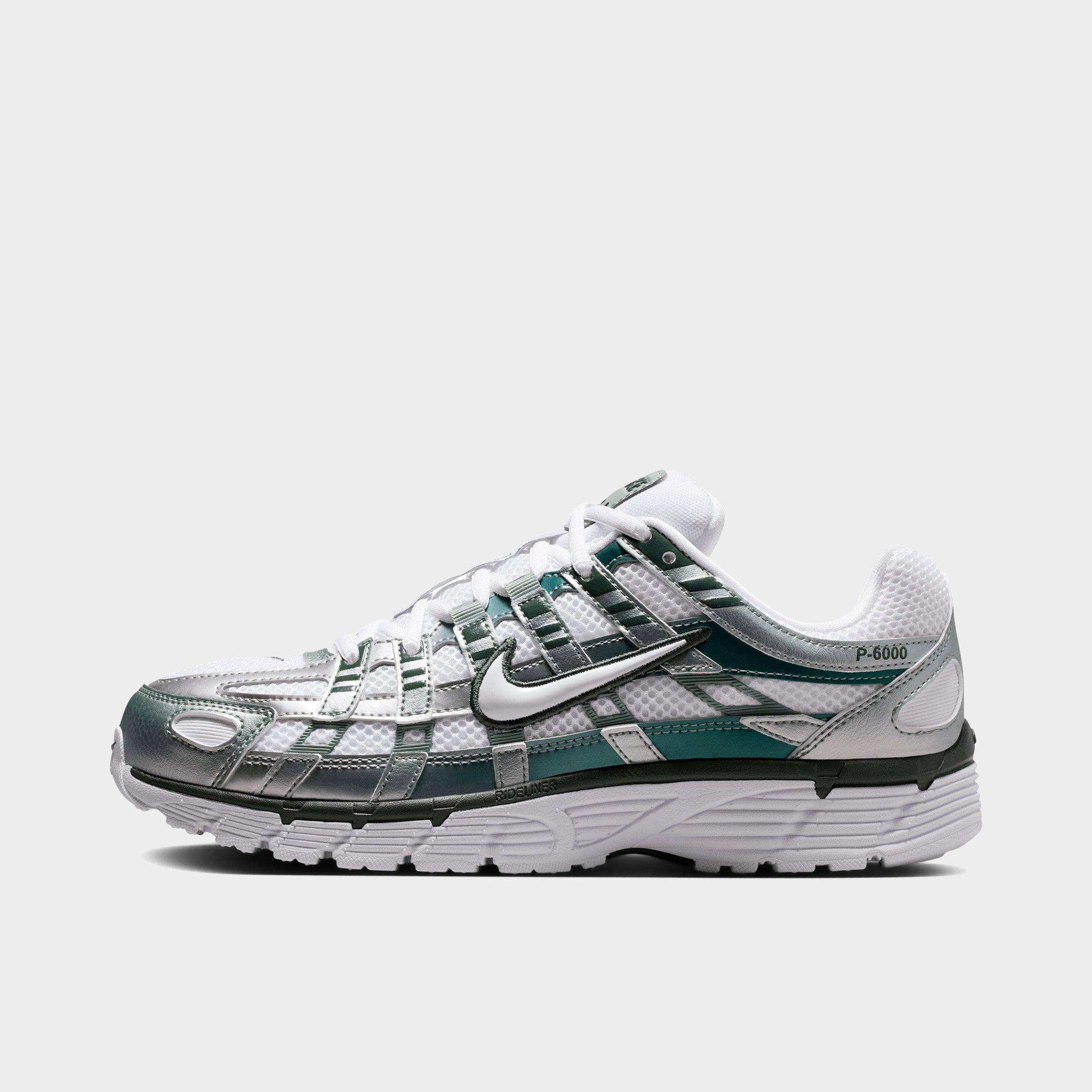 Nike Women's P-6000 Casual Shoes in White/Mica Green/Camo Green Size: 5.5