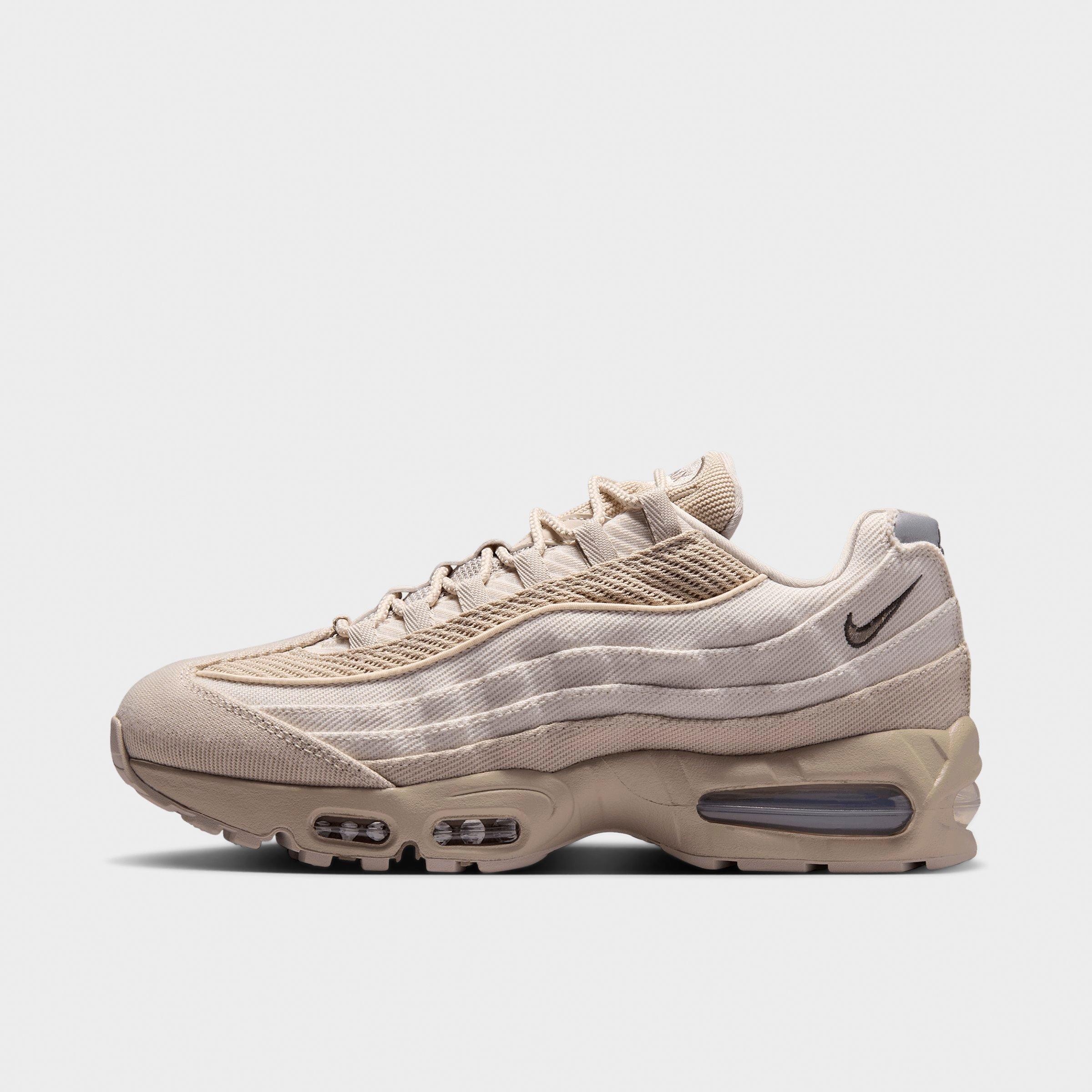 Nike Men's Air Max 95 Big Bubble Casual Shoes in Cream II/Light Orewood Brown/Newsprint Size: 10.0