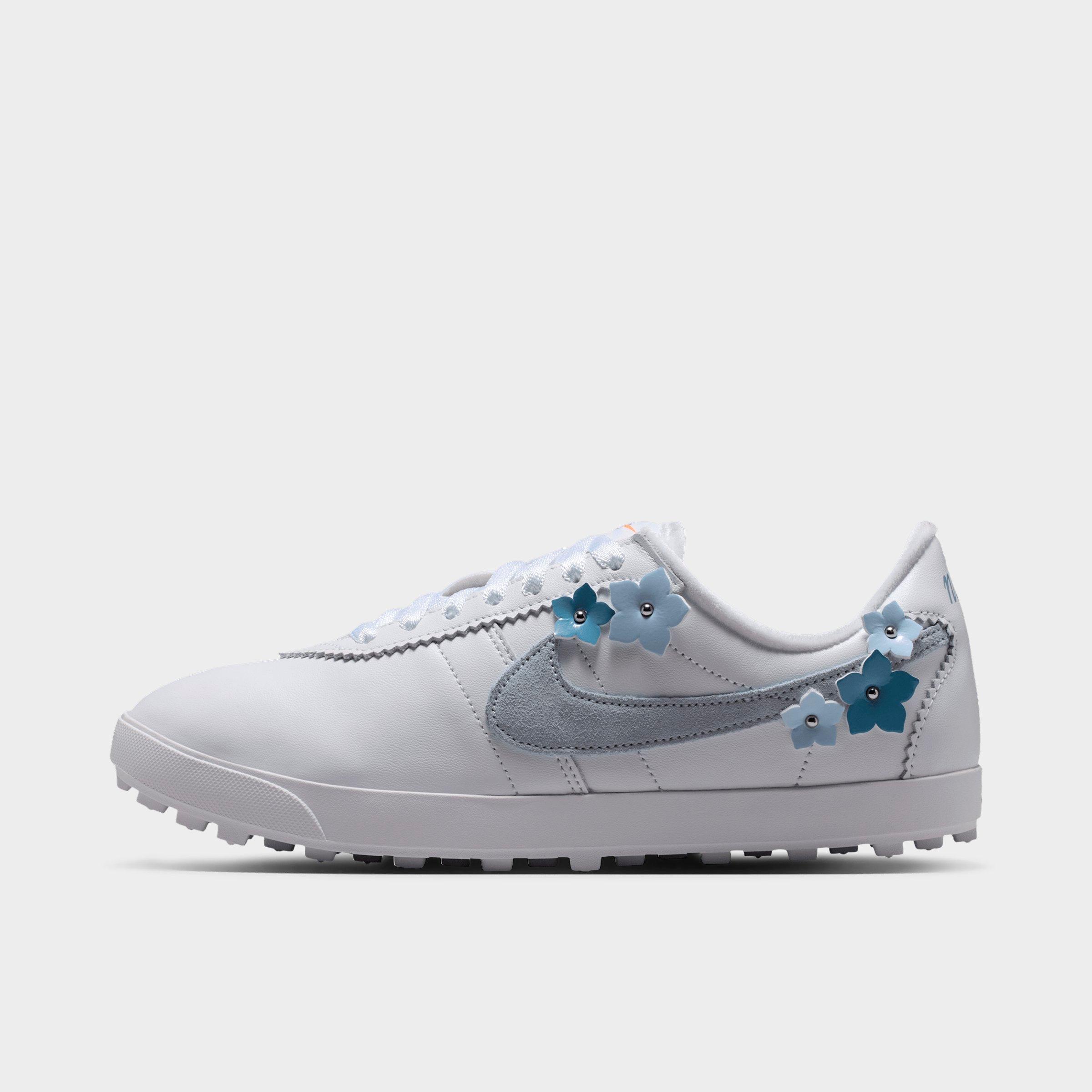 Nike Women's Astrograbber "Florette" Casual Shoes in White/Work Blue/Hydrogen Blue Size: 7.5
