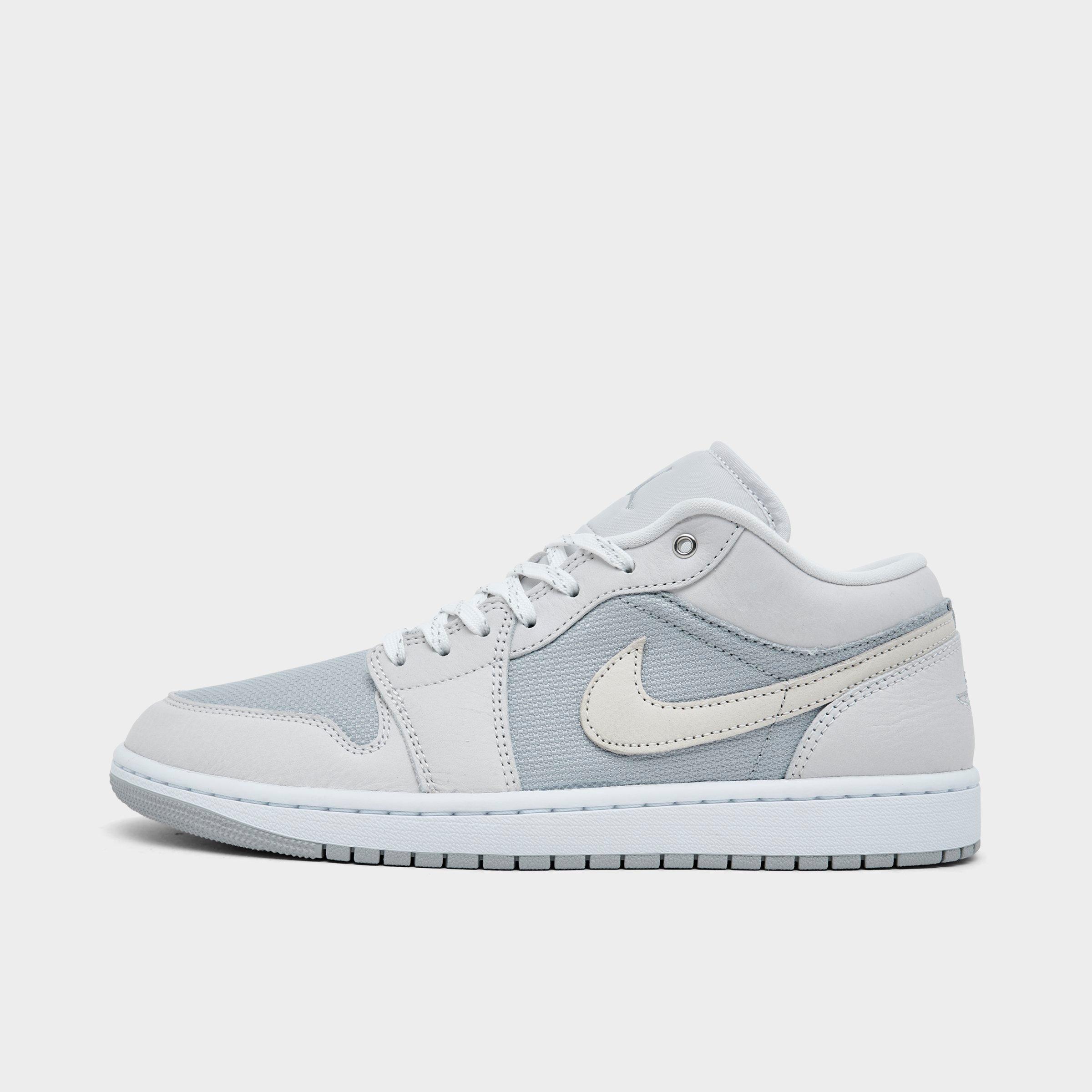 Jordan Men's Air Retro 1 Low SE Casual Shoes in Off White/Soft Pearl/Light Smoke Grey Size: 9.5