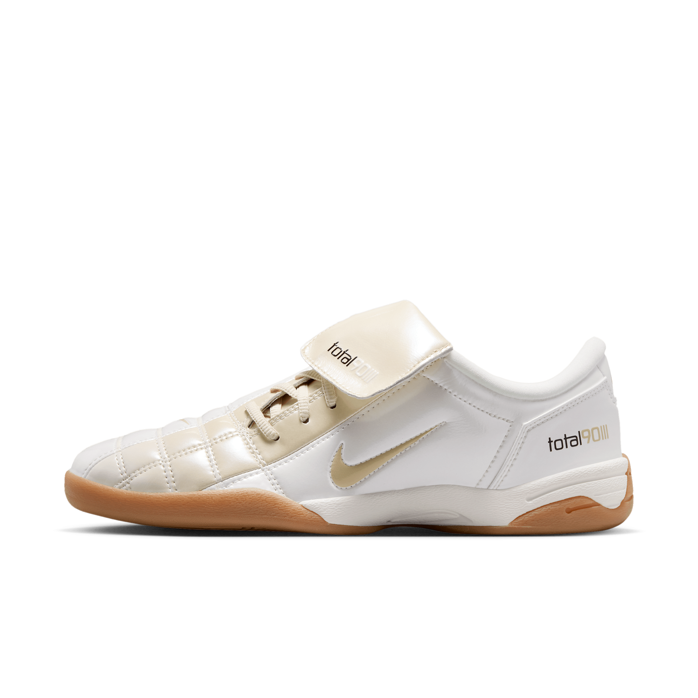 Nike Women's Total 90 SE Casual Shoes in Sail/Gum Light Brown/Black Size: 6.5