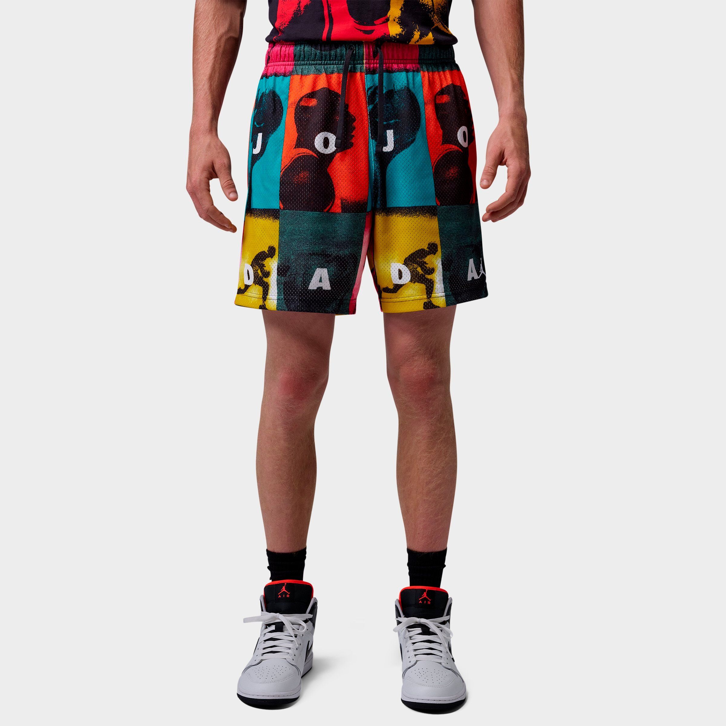Jordan Men's Brooklyn Collage Graphic Print Mesh Shorts