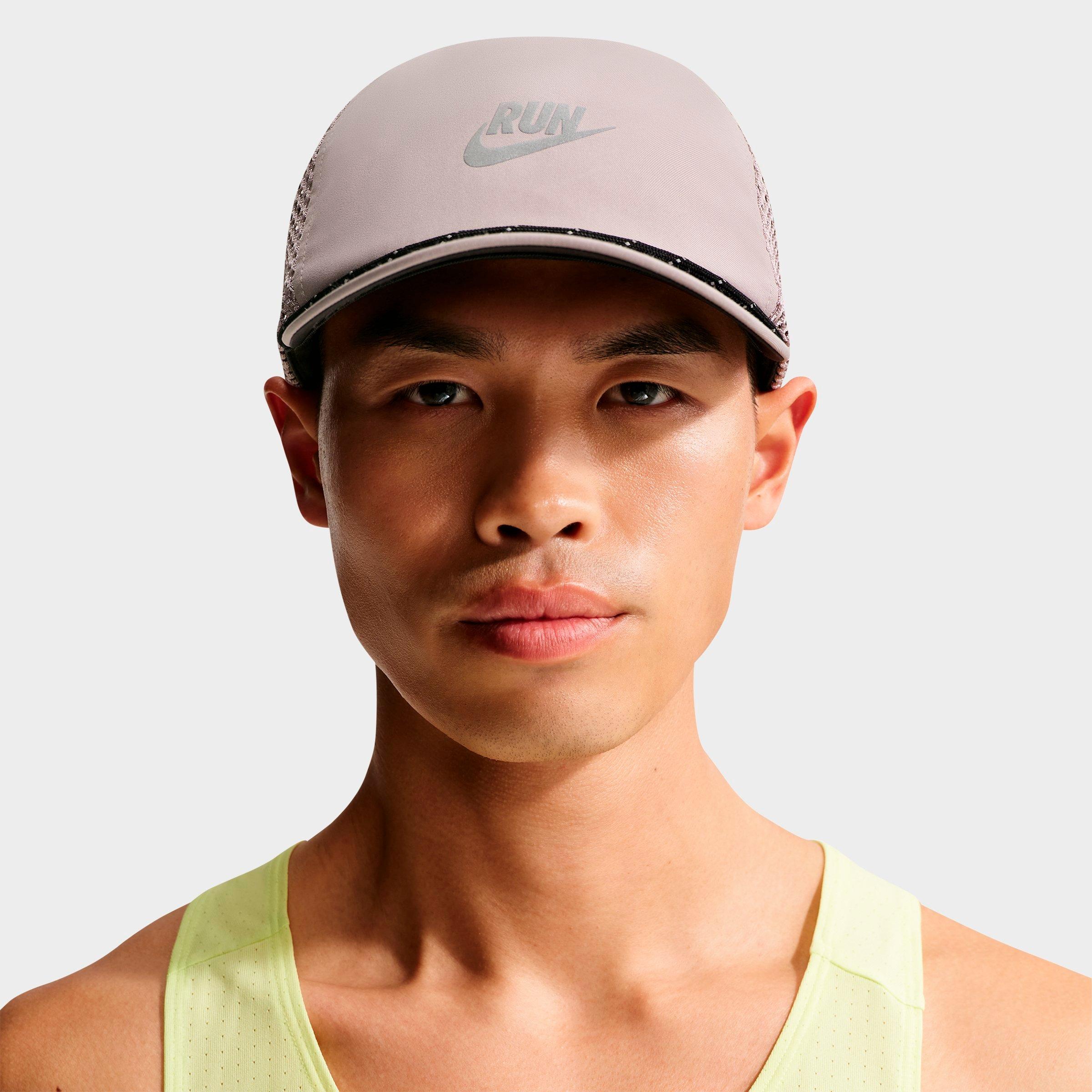 Nike Pro Dri-FIT Swoosh Unstructured Running Cap in College Gray/Anthracite Size: S-M