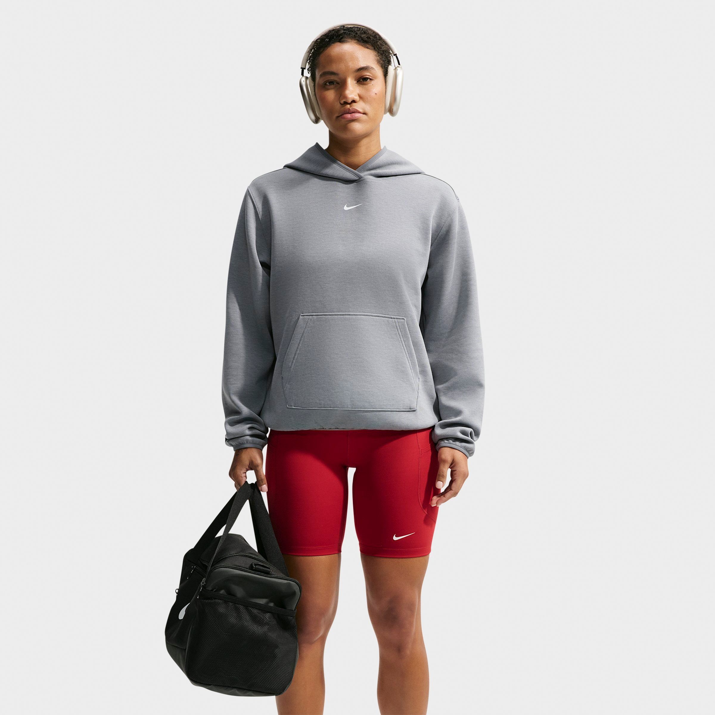 Nike Women's Studio Fleece Sport Dri-FIT Pullover Hoodie