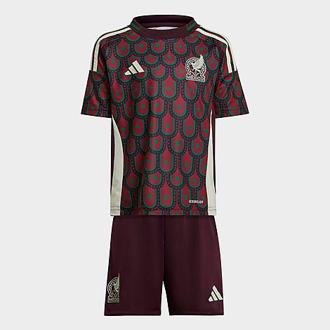 Toddler and Little Kids' adidas Mexico 2024 Home Soccer Mini Kit Uniform Set