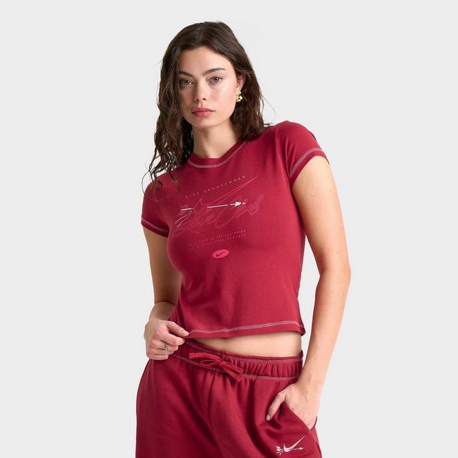 Women's Nike Sportswear Chill Knit Mod Crop T-Shirt | JD Sports