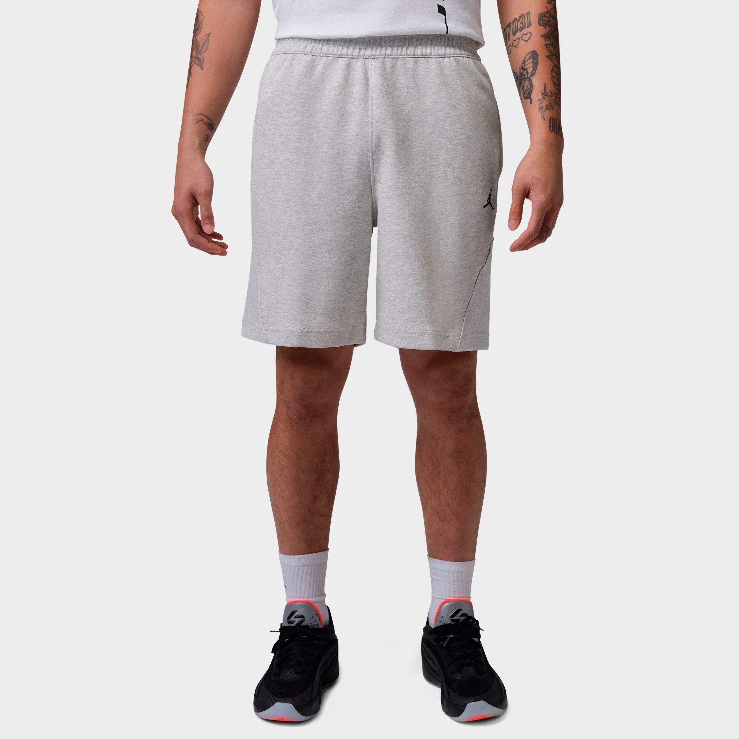 Jordan Men's Sport Hoop Fleece Shorts in Grey Heather/Pale Grey/Black Size: Medium