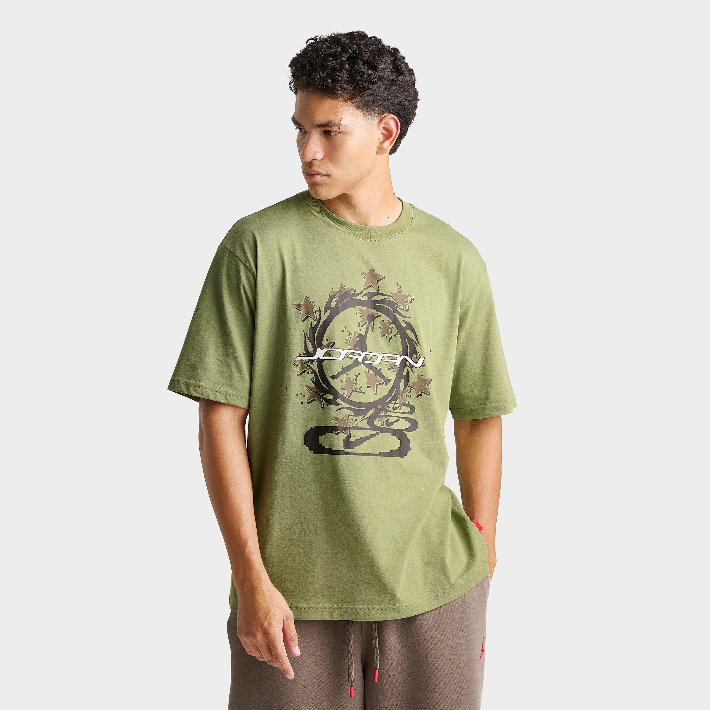 Jordan Men's Blaze Graphic T-Shirt in Alligator/Velvet Brown/Sail Size: Medium