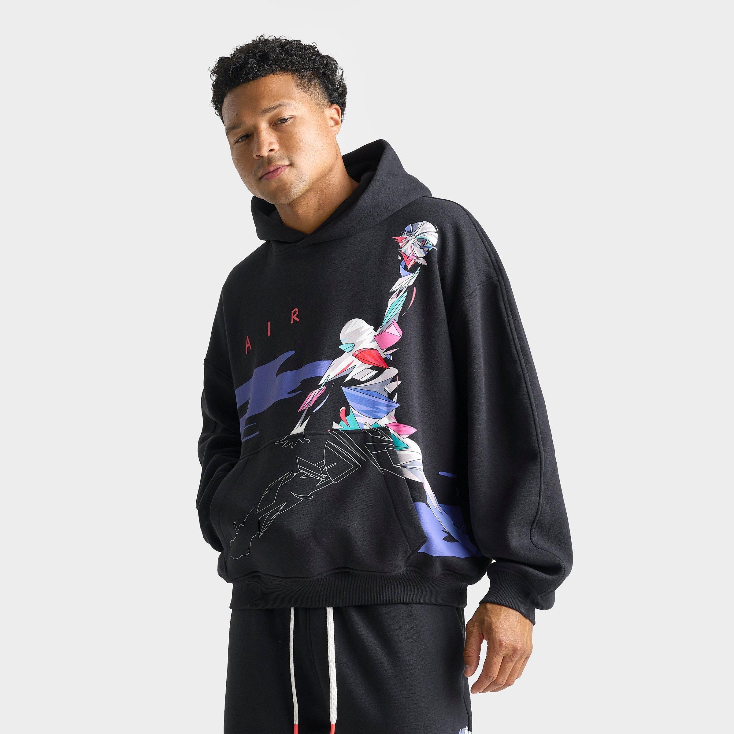 Jordan Men's Brooklyn Artist Series Oversized Graphic Fleece Pullover Hoodie