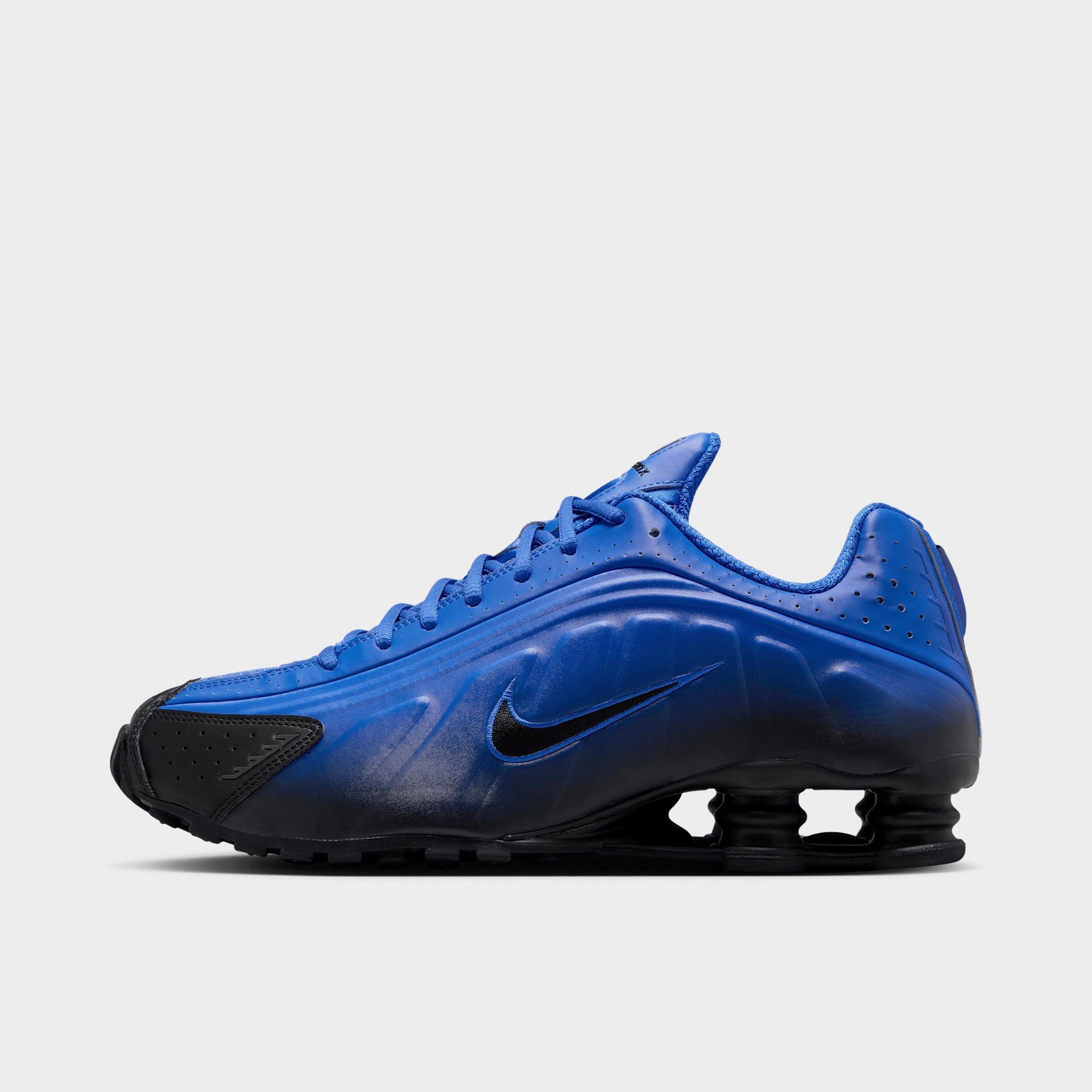Nike Men's Shox R4 SE Fade Casual Shoes in Racer Blue/Black Size: 8.0