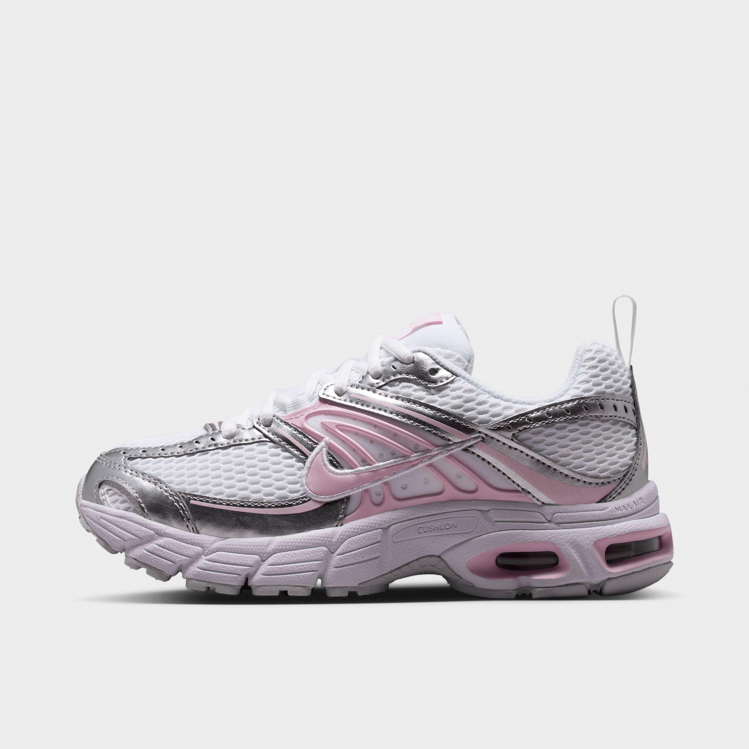 Nike Big Kids Air Max Moto 2K Casual Shoes in White/Pure Platinum/Metallic Silver Size: 5.0