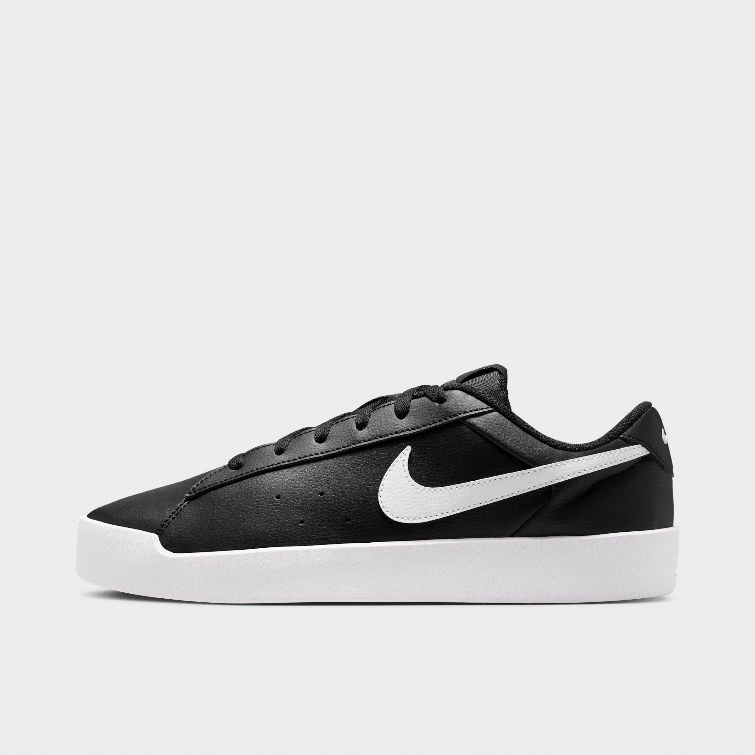 Nike Men's Court Heritage SL Casual Shoes in Black/White Size: 12.0