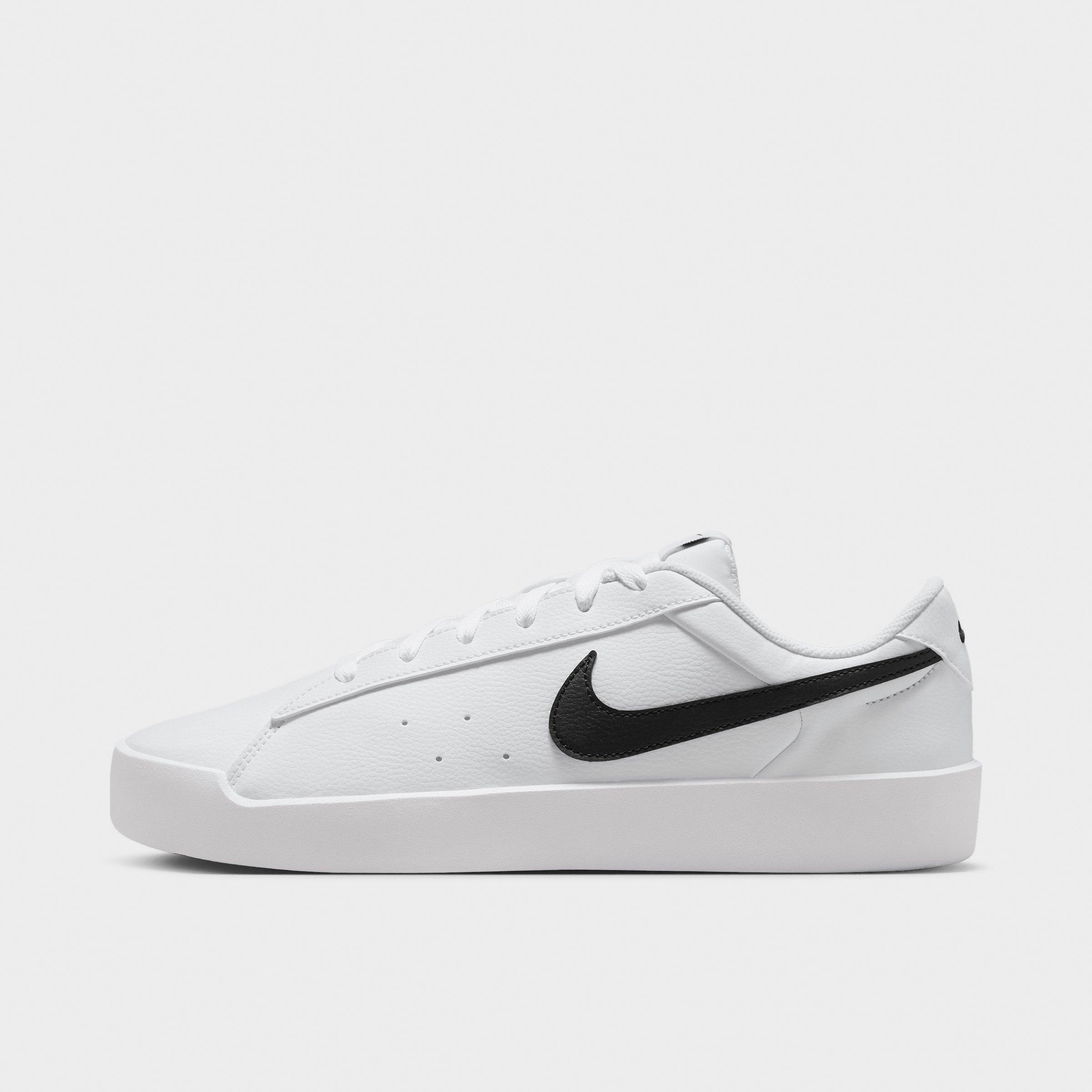 Nike Men's Court Heritage SL Casual Shoes in White/Black Size: 10.0