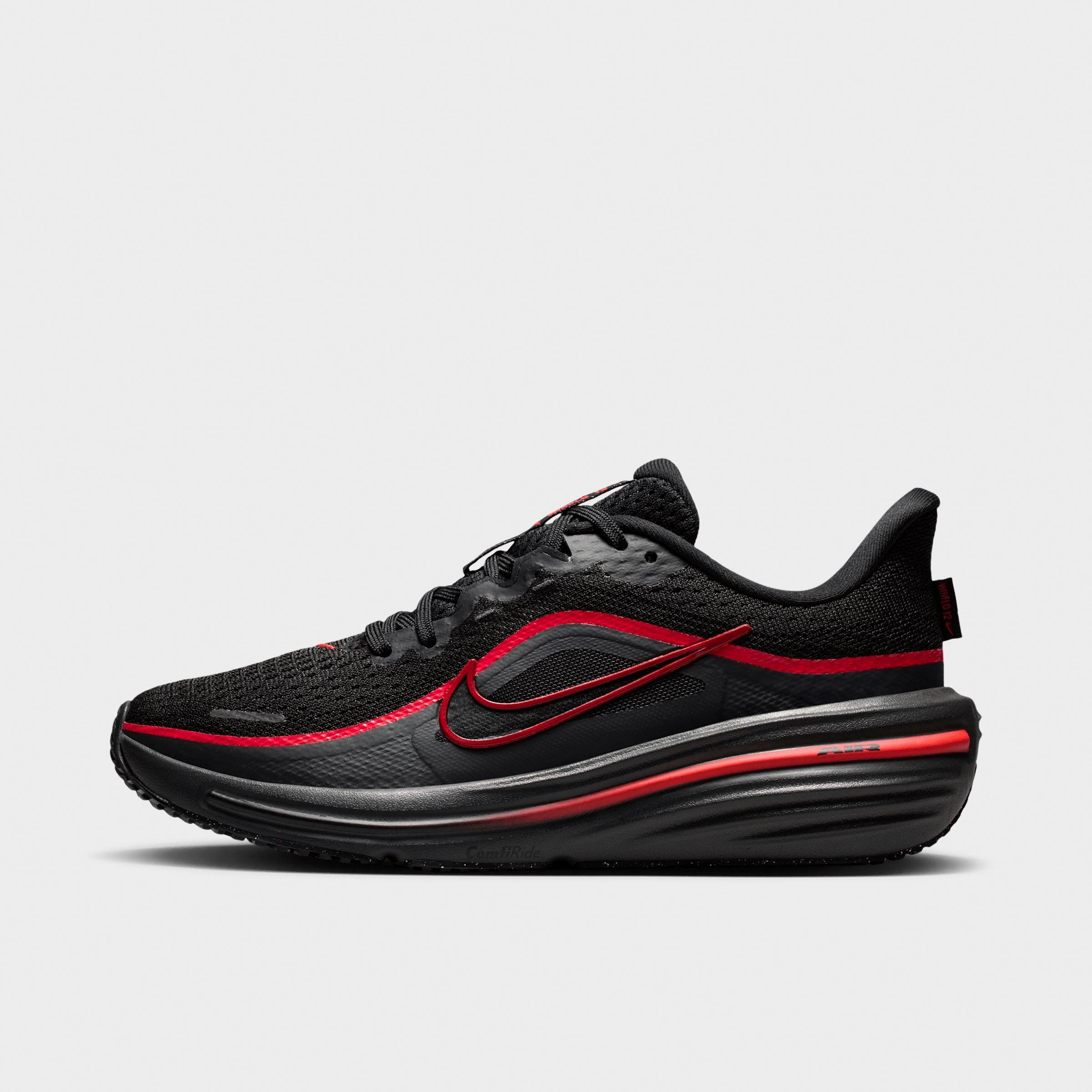 Nike Big Kids Winflo 12 Road Running Shoes in Black/Red Orbit/Dark Smoke Grey Size: 7.0