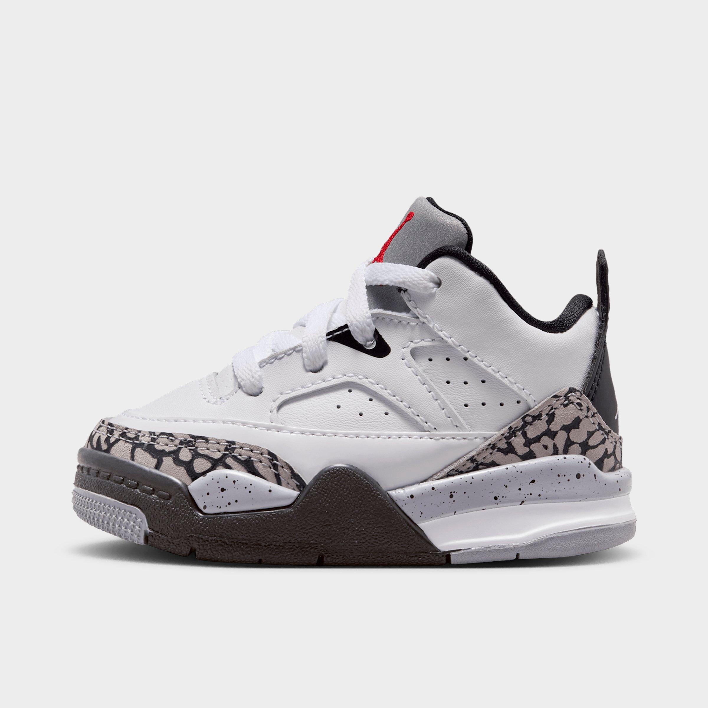 Jordan Kids Toddler Air Son of Mars Low Casual Shoes in White/Black/Cement Grey Size: 4.0