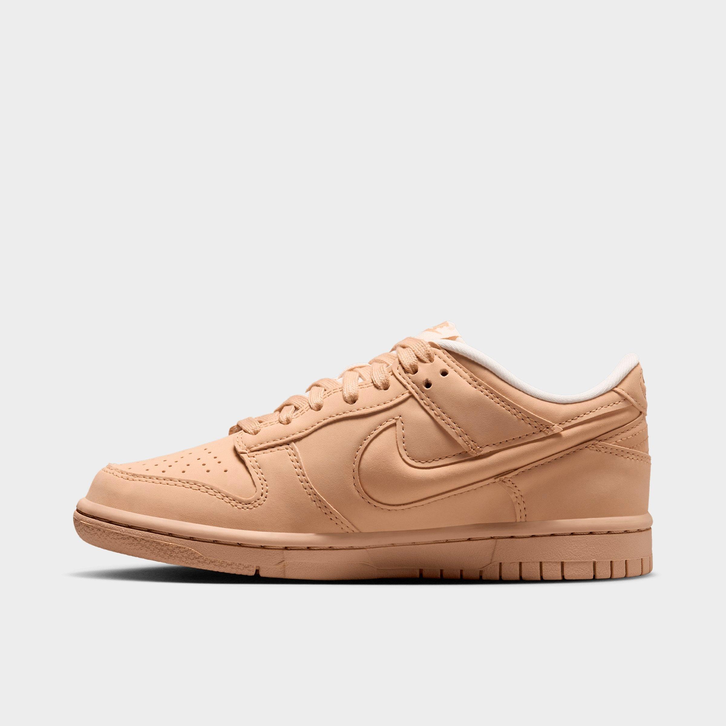 Nike Big Kids Dunk Low LV8 Casual Shoes in Sesame/Pale Ivory/Sesame Size: 7.0