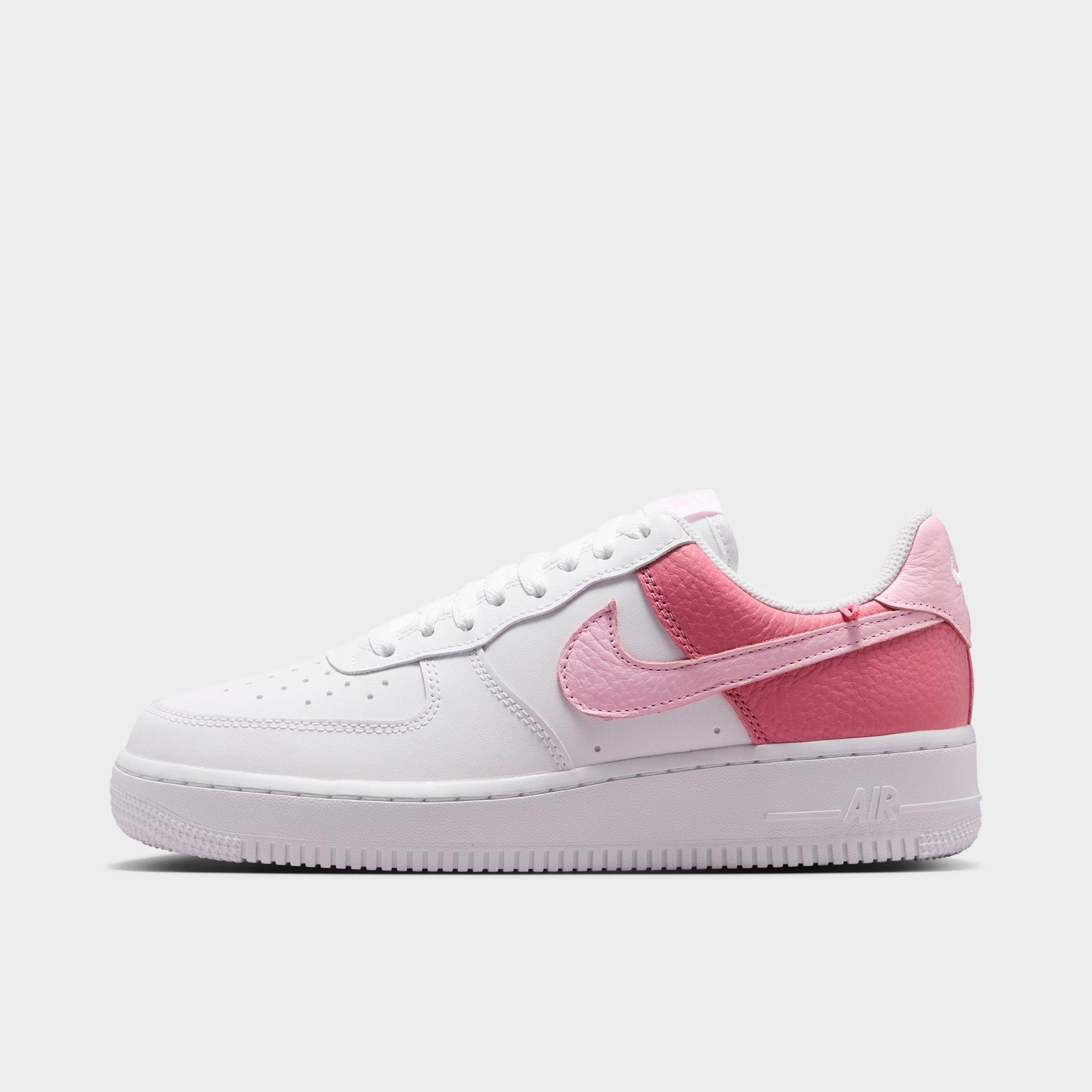 Nike Women's Air Force 1 Low SE Casual Shoes in White/Peony/Pink Foam Size: 12.0
