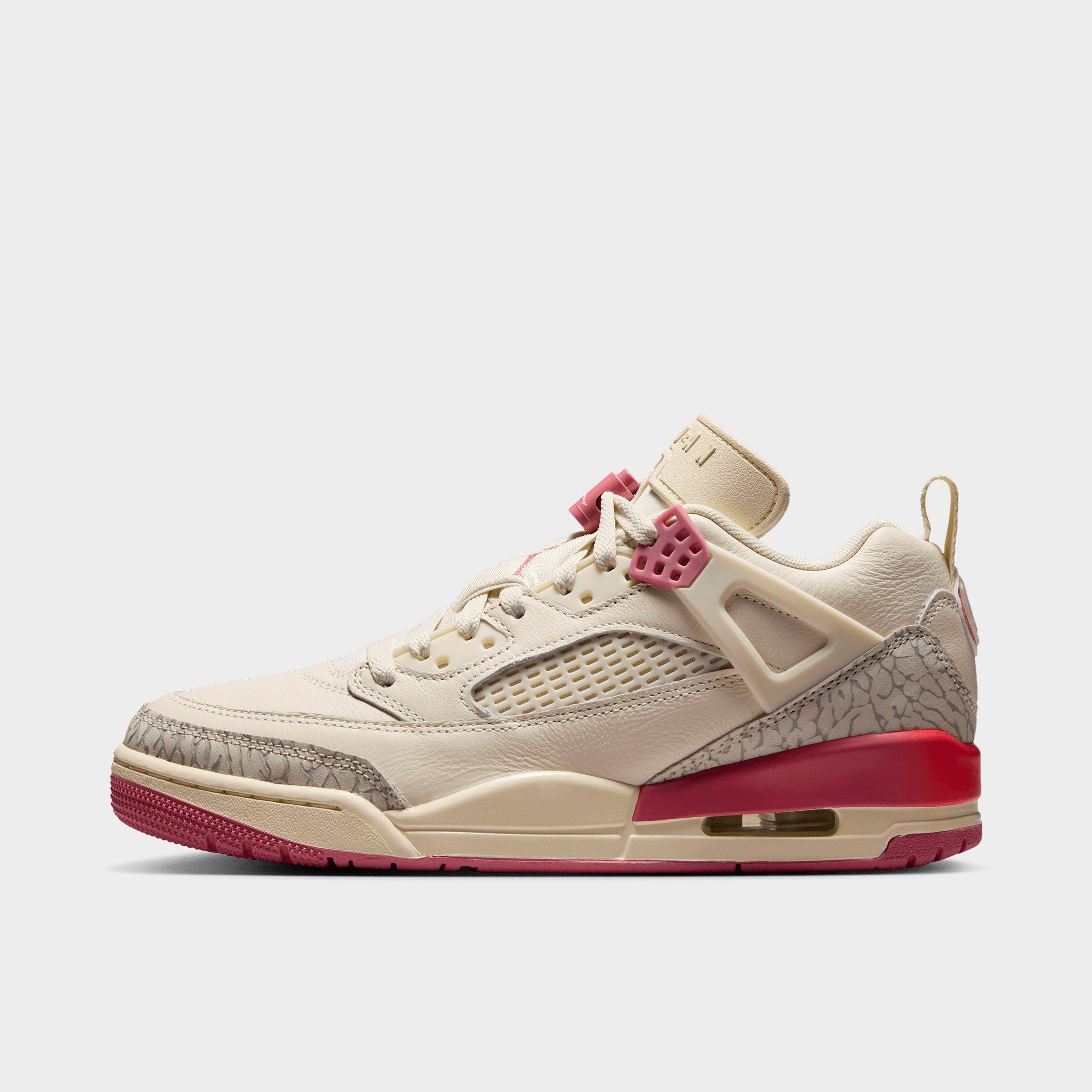 Nike Women's Jordan Spizike Low Casual Shoes in Pale Ivory/Track Red/Coconut Milk Size: 11.0