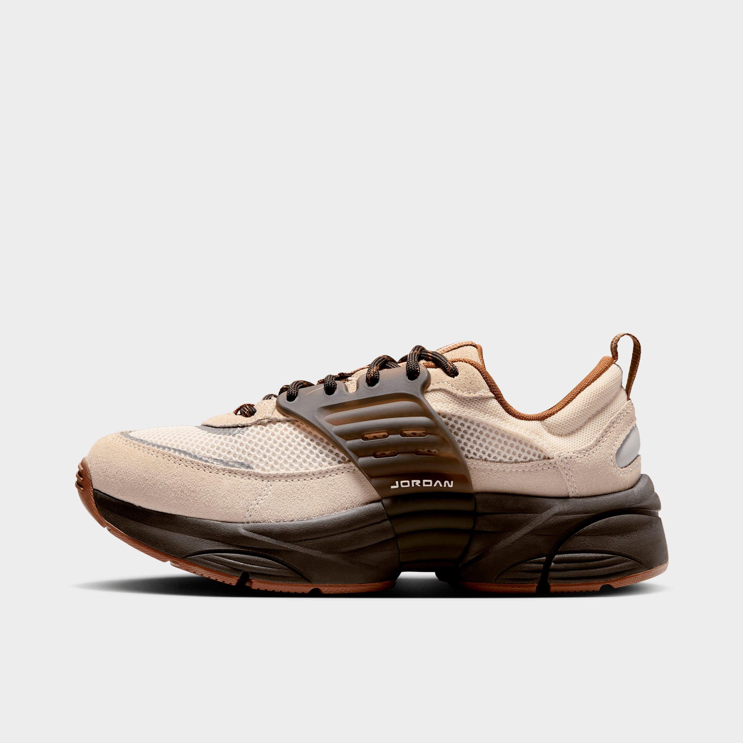 Jordan Women's Trunner O/S Casual Shoes in Soft Pearl/Shadow Brown/Reflective Silver Size: 7.0