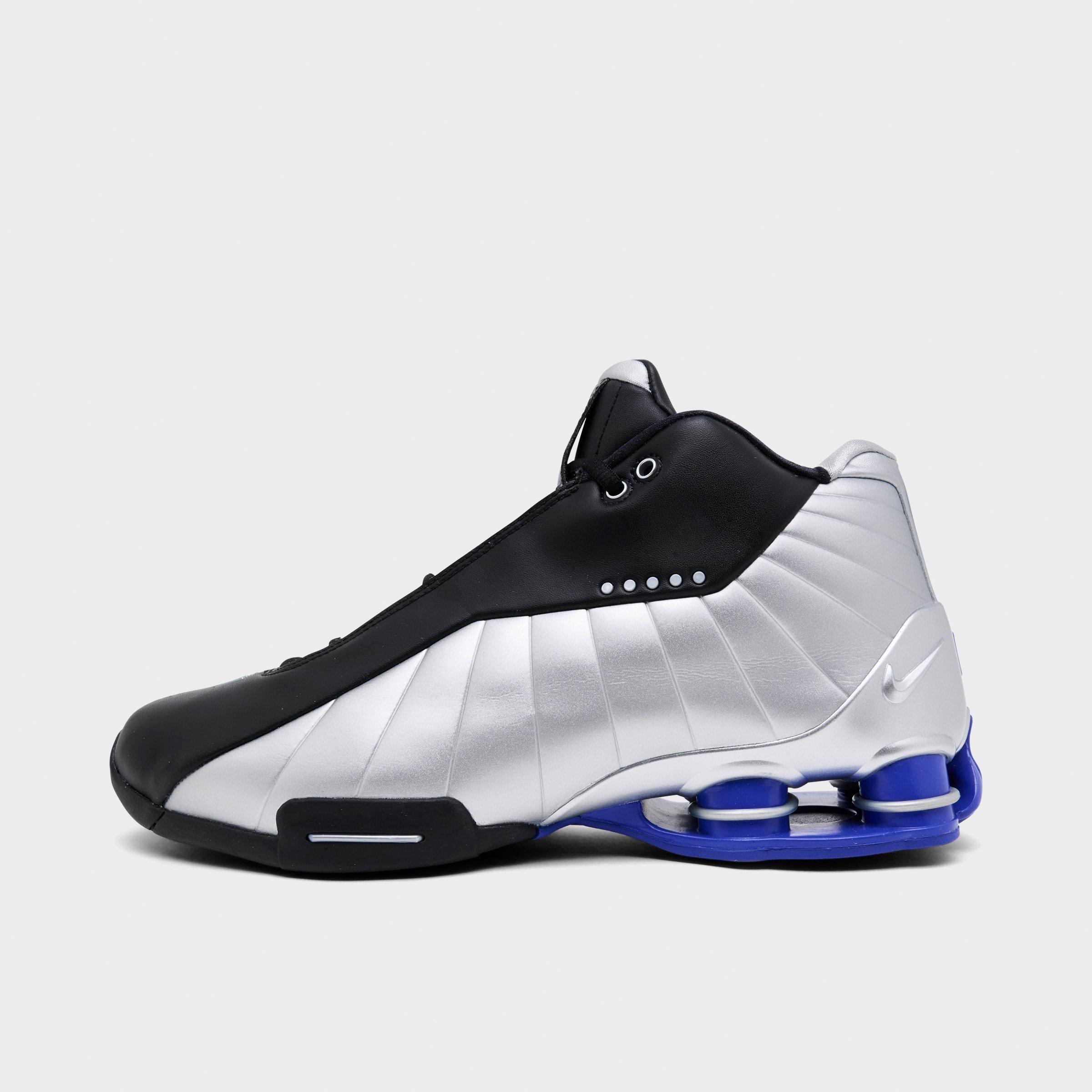 Nike Shox BB4 Basketball Shoes in Black/Lapis/Metallic Silver Size: 9.0