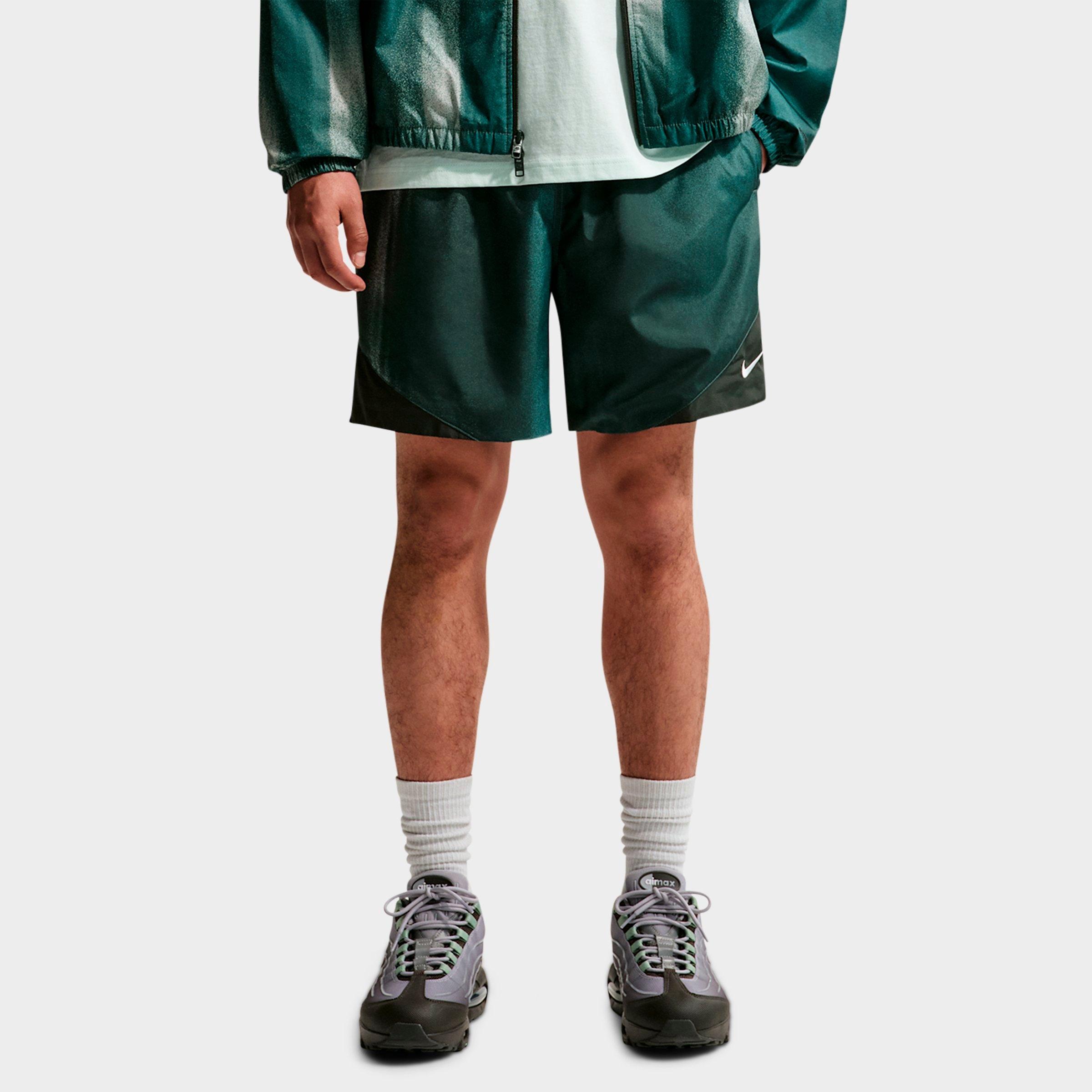 Nike Men's Windrunner Sunset Lightweight Woven Shorts in Mineral Slate/White Size: XL