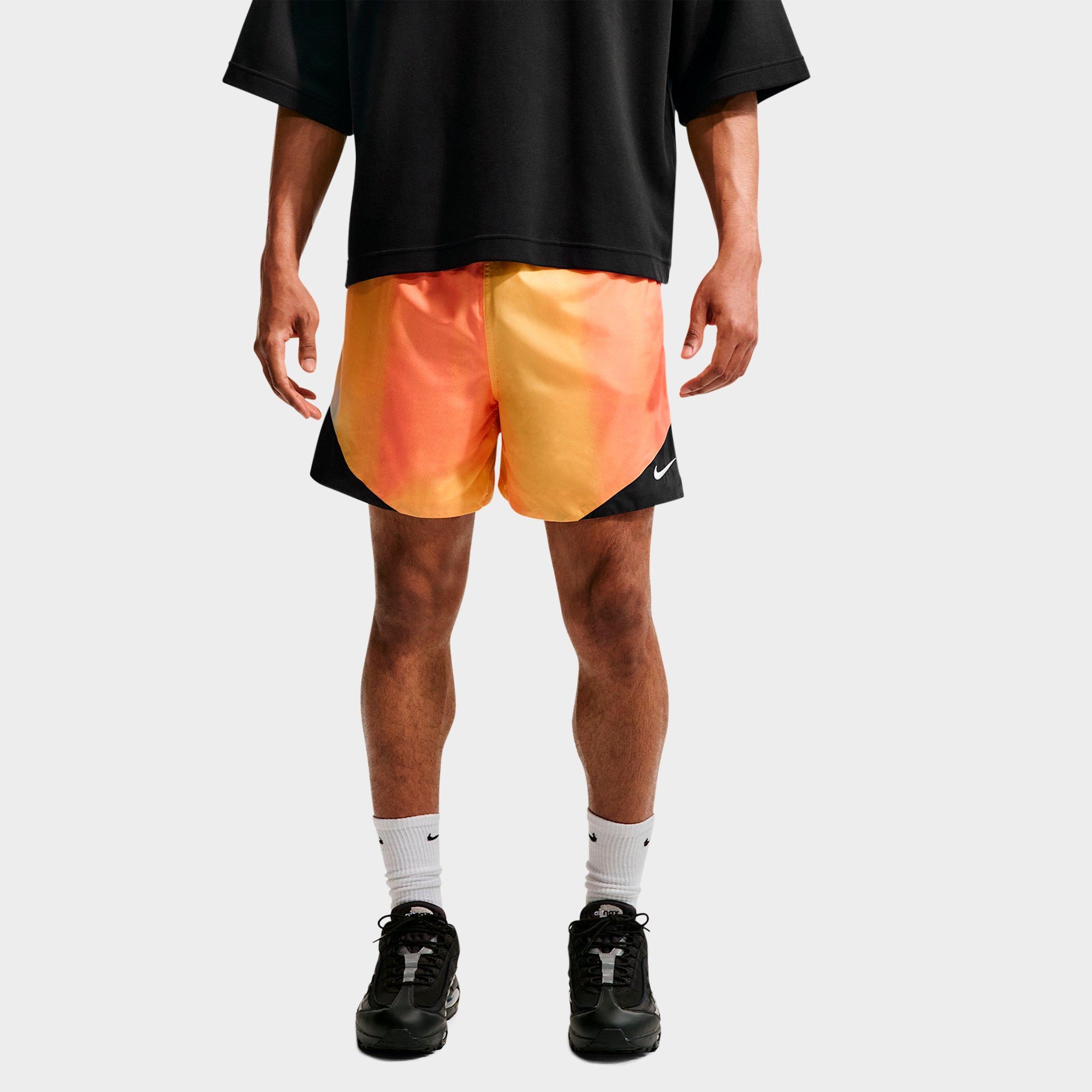 Nike Mens Windrunner Sunset Lightweight Woven Shorts in Topaz Gold/White Size: XL Tall